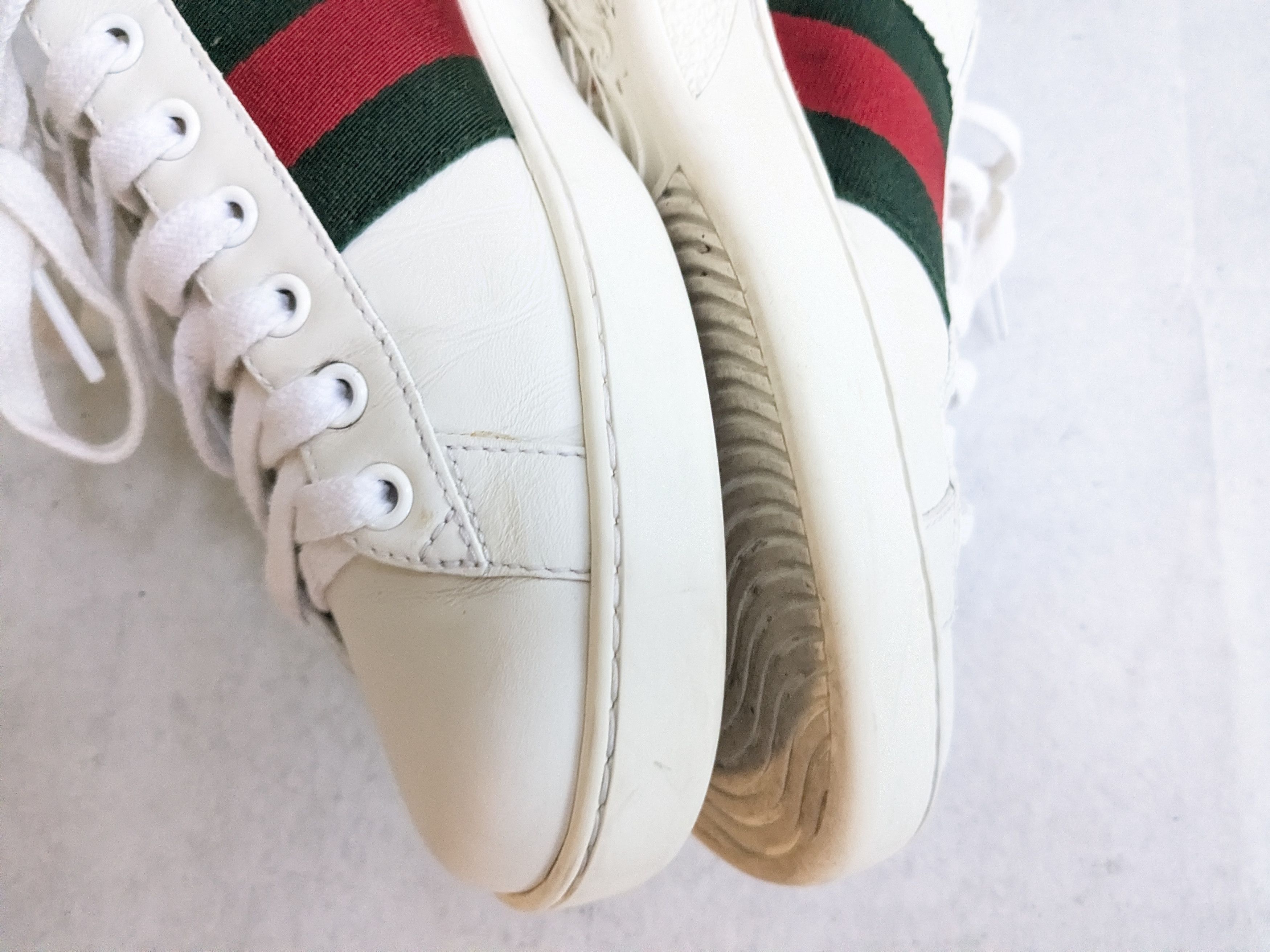 Gucci Gucci Ace Sneakers 8 White Low Tops Leather Size US 8 / EU 41 - 13 Thumbnail