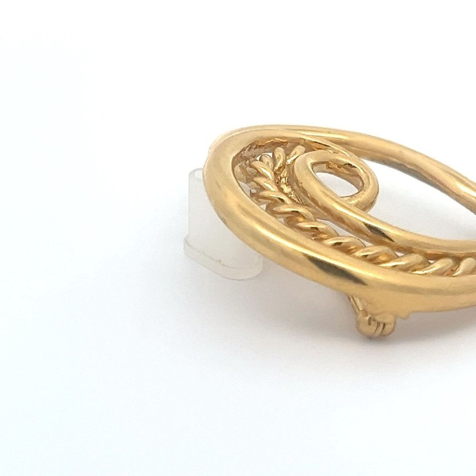 & Other Stories Vintage Signed Napier Twist Rope Heart Gold Tone Brooch Pin Size ONE SIZE - 7 Thumbnail