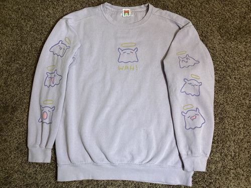 Designer × OMOCAT Hololive x OMOCAT Ina'nis Wah! Sweater Crewneck Sweatshirt Size US L / EU 52-54 / 3 - 3 Thumbnail