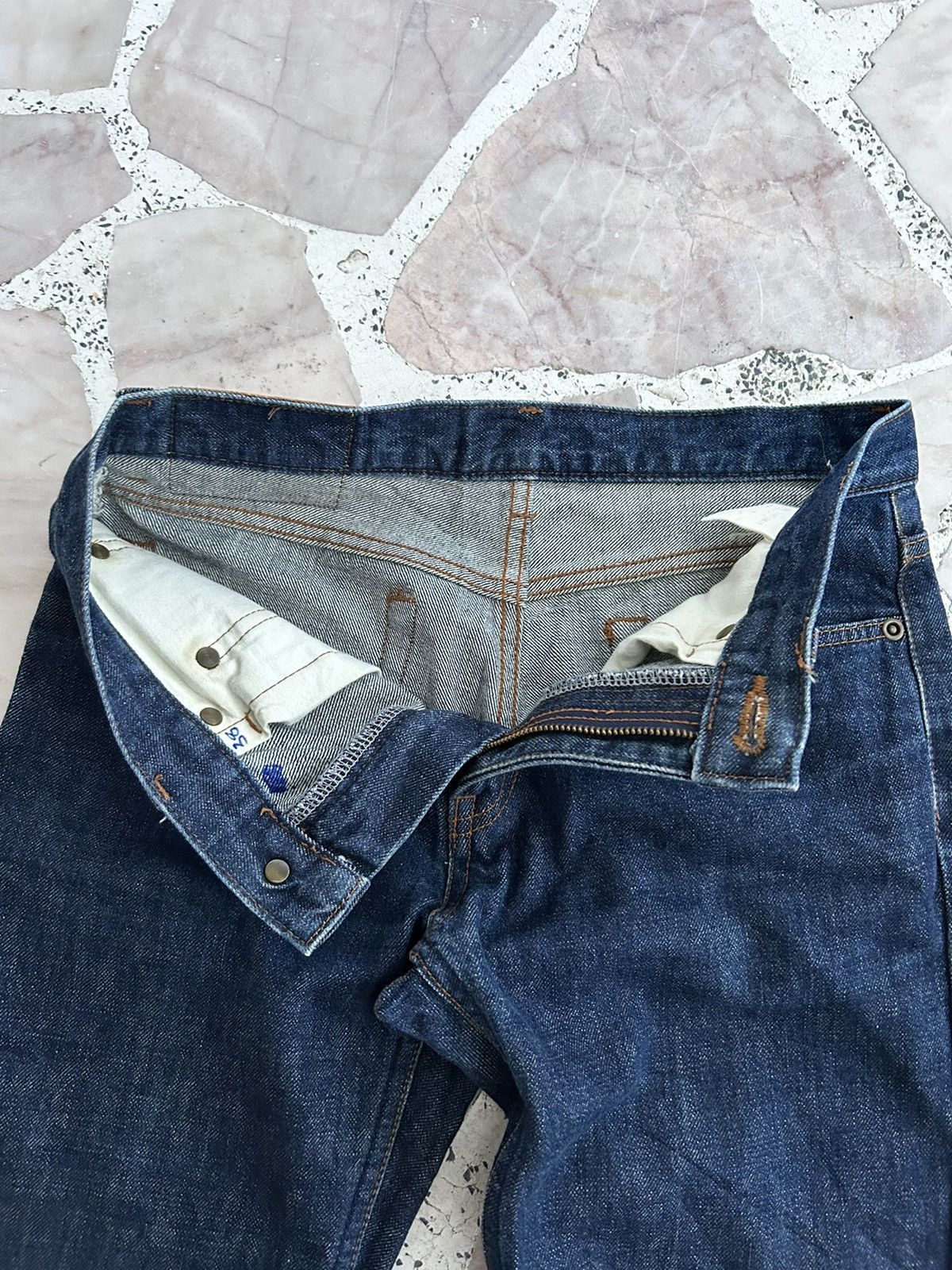 Hysteric Glamour Japan Navy Blue Denim Wide Flared Size US 30 / EU 46 - 11 Thumbnail
