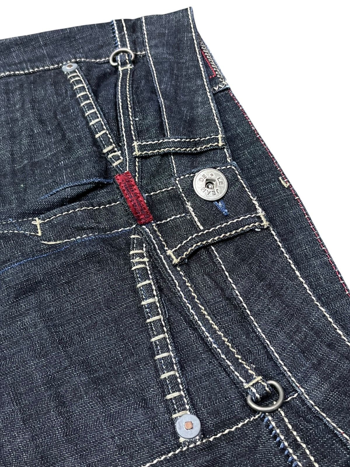 Marithe + Francois Girbaud × Vintage 🔥Vintage MARITHE FRANCOIS GIRBAUD Buttons Leg Straight Fit Size 28" / US 6 / IT 42 - 6 Thumbnail