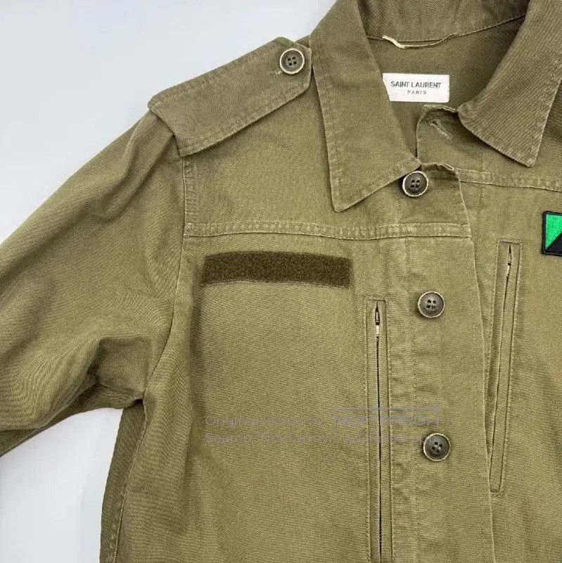 Yves Saint Laurent YSL Military Green Long Sleeve Cardigan . Size S / US 4 / IT 40 - 7 Thumbnail