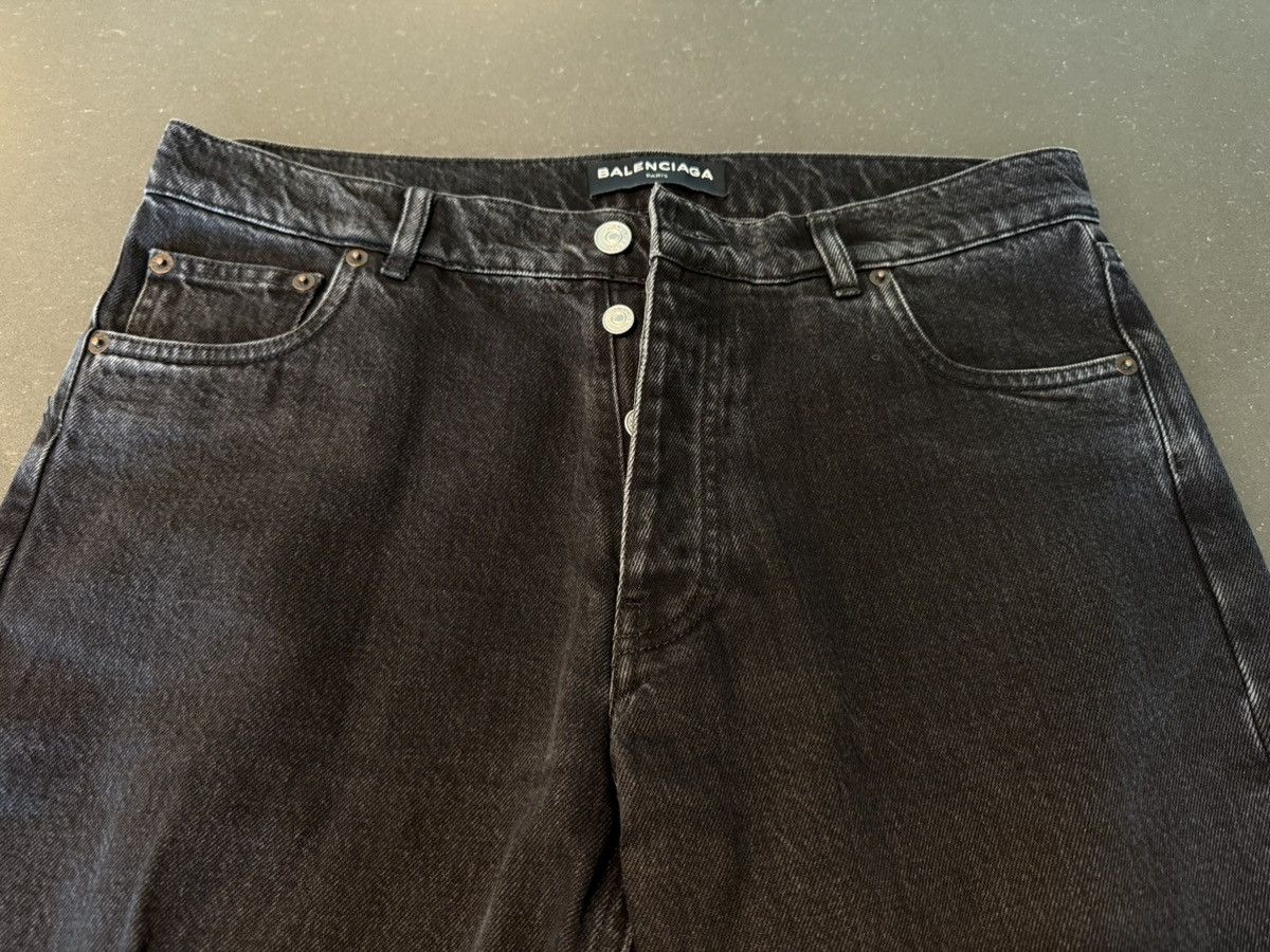 Balenciaga Balenciaga Black Slim Straight Jeans Size 31x32 Size US 31 - 4 Thumbnail