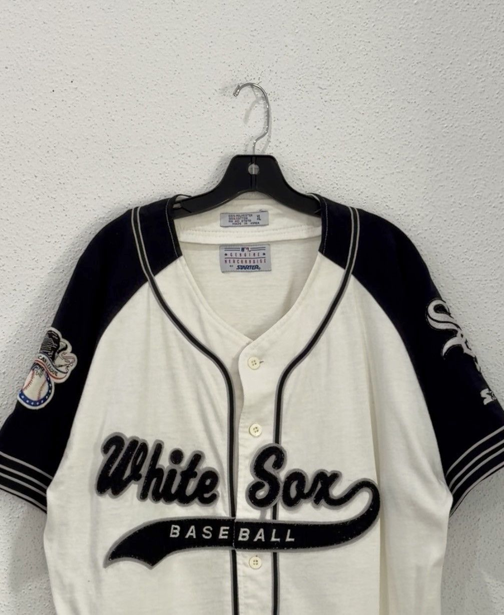 Starter Vintage 90s Chicago White Sox MLB Starter Tail Sweep Script Size US XL / EU 56 / 4 - 3 Thumbnail