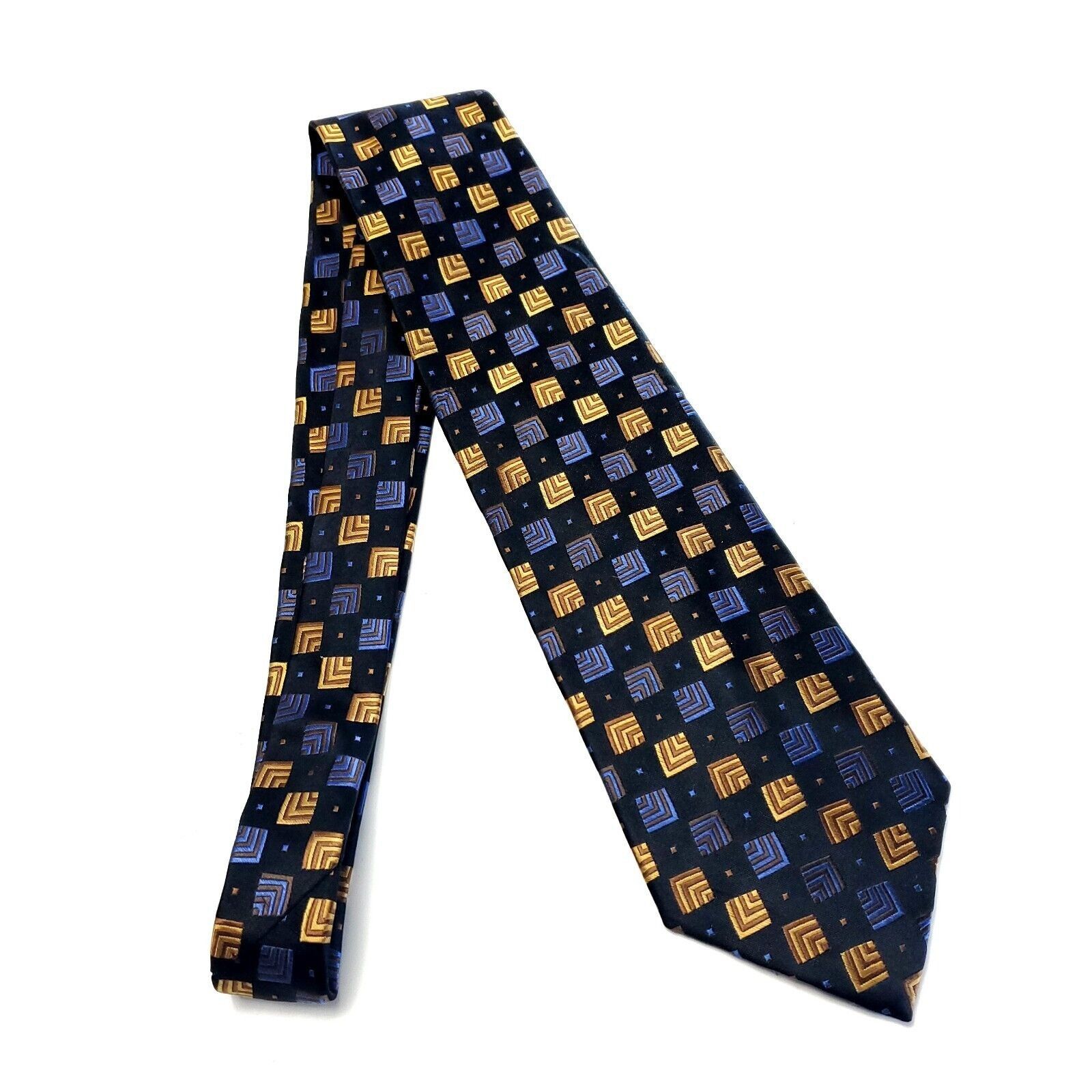 Joseph & Feiss Joseph & Feiss International Black Tan Blue Woven Geometric Size ONE SIZE - 6 Thumbnail