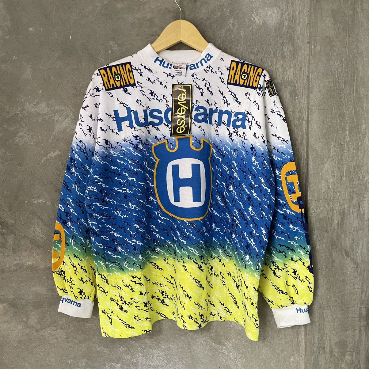 Gear for Sports × Vintage New Old Stock Vintage 90s Jersey Motocross Husqvarna Size US L / EU 52-54 / 3 - 1 Thumbnail