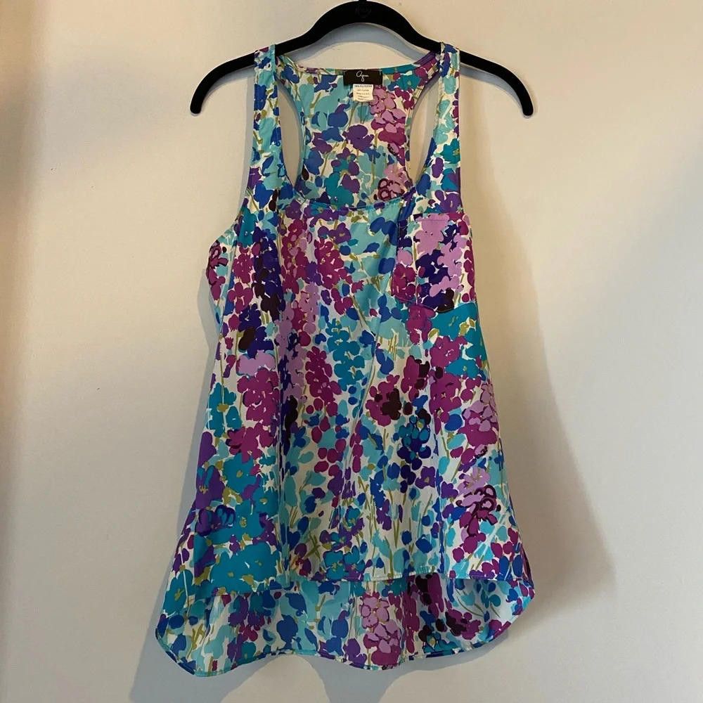 Aquascutum Bloomingdale’s Floral Racerback Tank Size S / US 4 / IT 40 - 3 Thumbnail