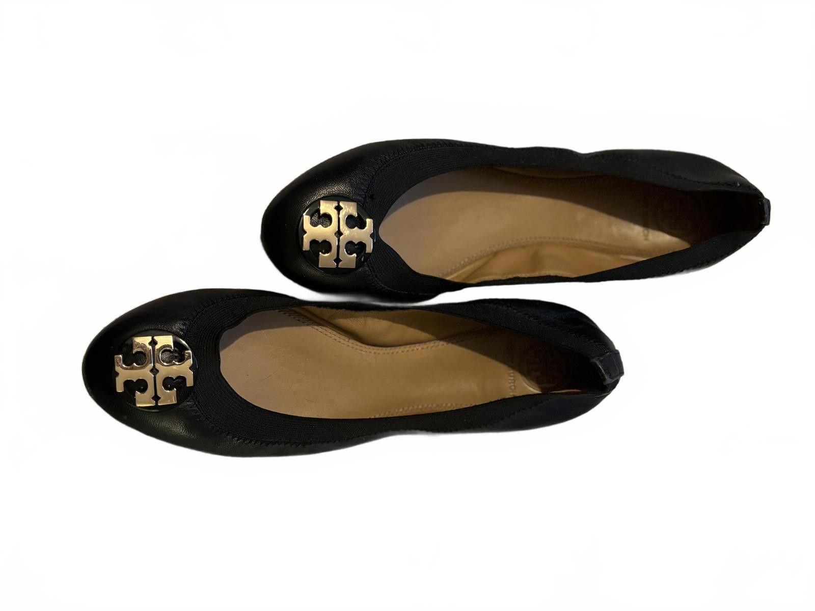 Other Tory Burch Black Leather Ballet Flats with Logo Accent sz 7 Size US 7 / IT 37 - 2 Thumbnail