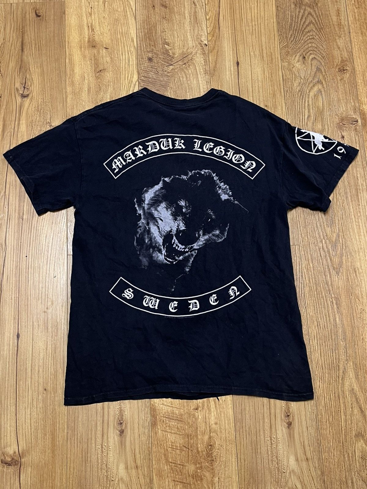Band Tees × Vintage Marduk Legions Distressed Black Metal T-shirt Vintage Size US M / EU 48-50 / 2 - 1 Thumbnail