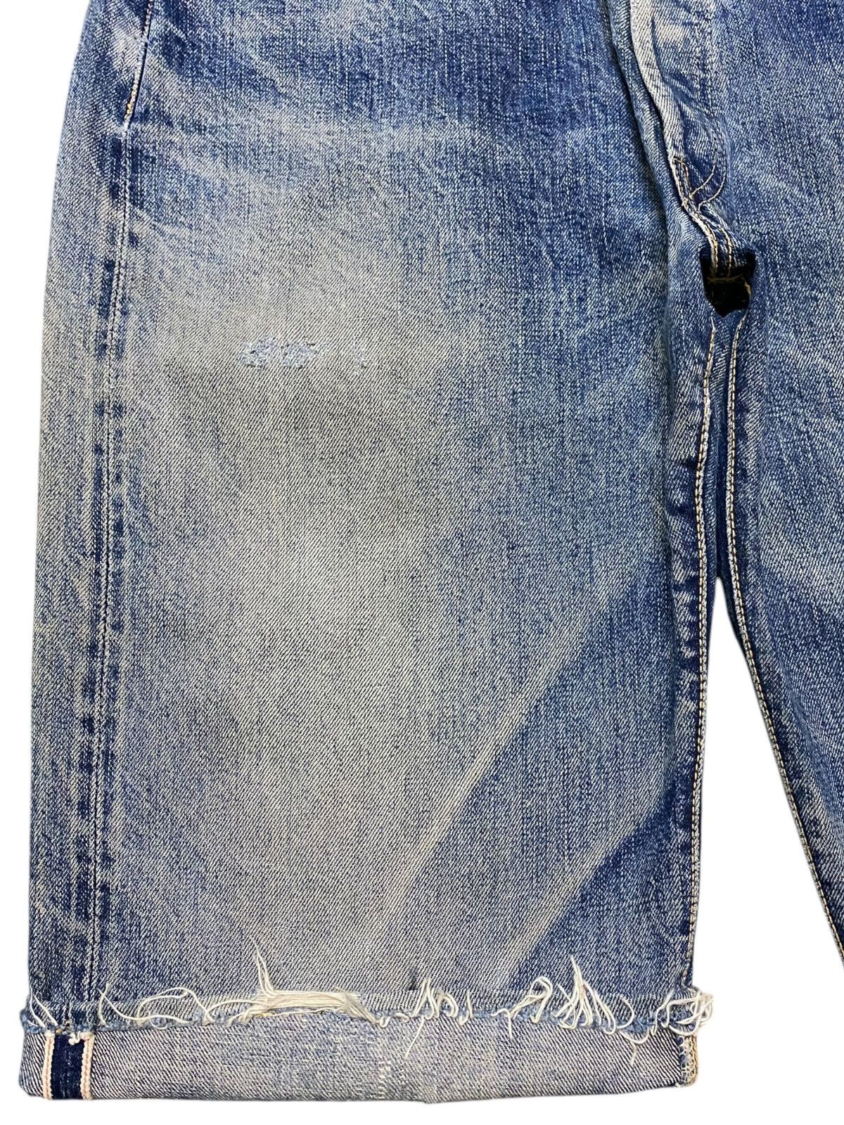 The Silver Stone Vintage Silver Stone Selvedge MudWash Distressed Short Jeans Size US 31 - 7 Thumbnail