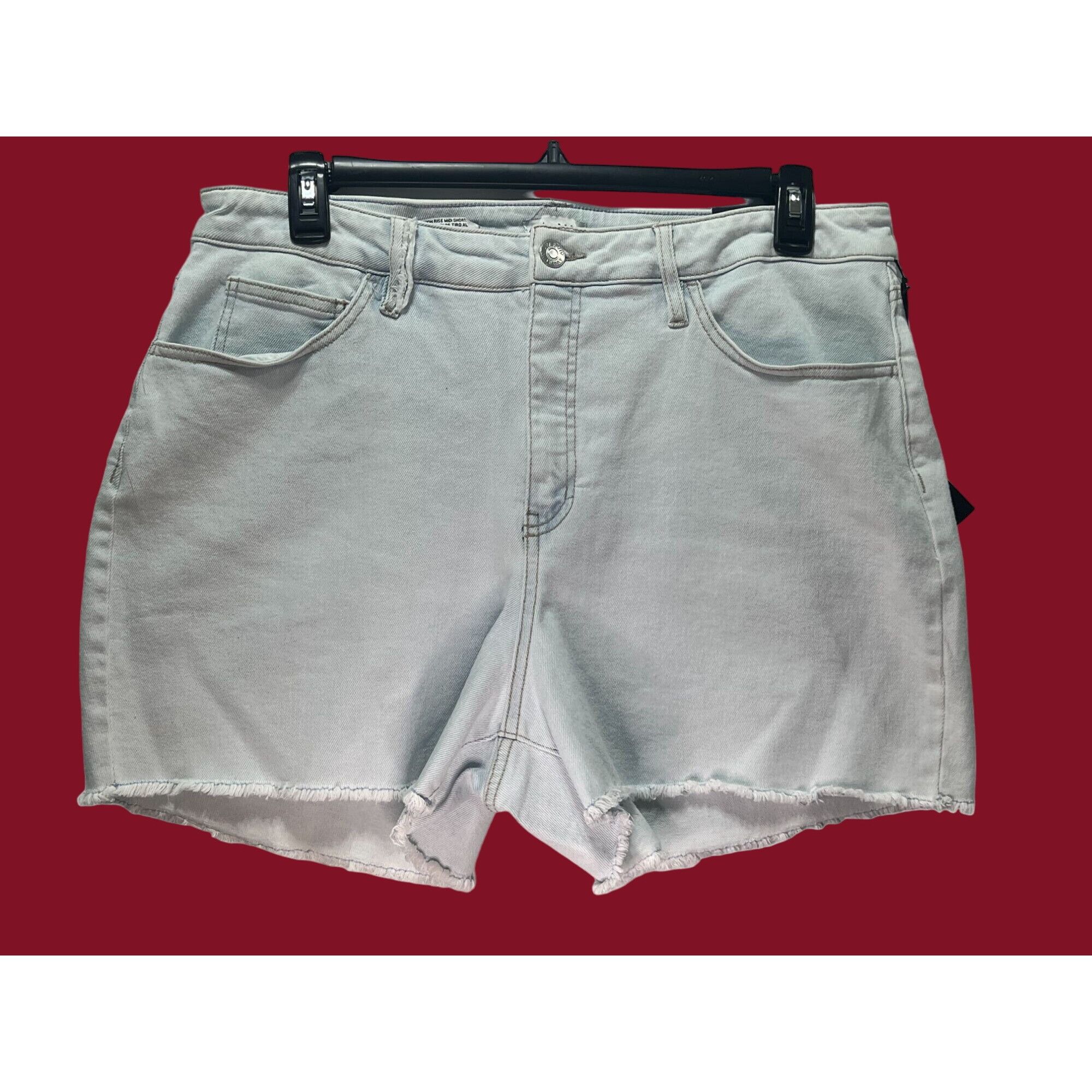 Other Ava & Viv - Women's High-Rise Denim Shorts - Slim Fit - Ligh Size 37" - 2 Thumbnail