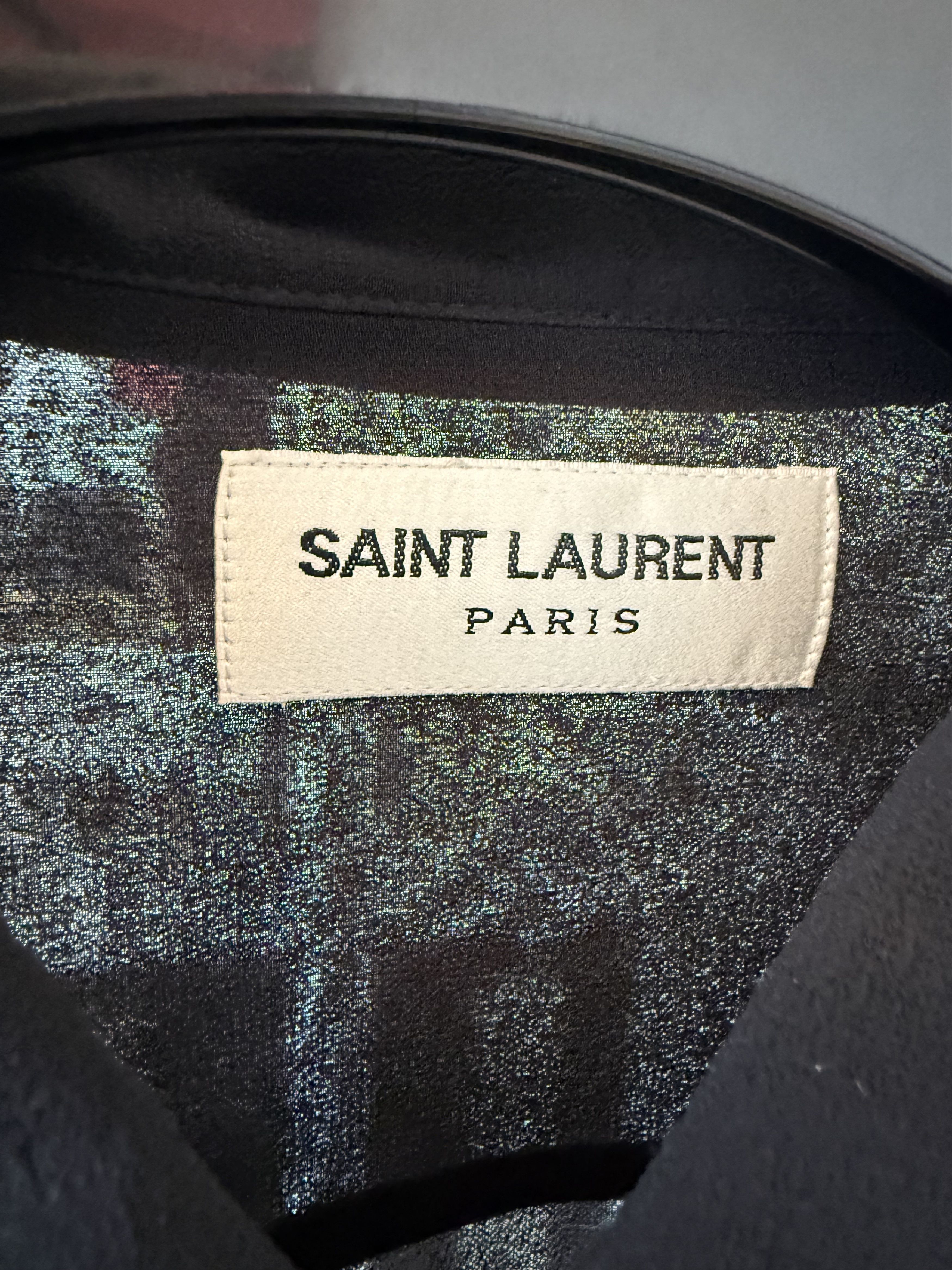 Saint Laurent Paris SS23 Saint Laurent Shirt in Silk Georgette Size US M / EU 48-50 / 2 - 7 Thumbnail