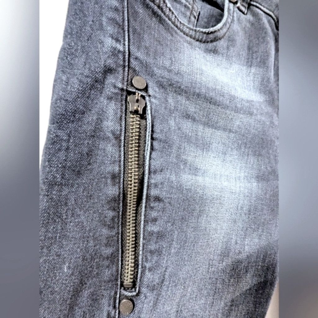Versace Jeans Couture Versace Jeans Collection Dark Blue Skinny Moto Jeans Size 26" / US 2 / IT 38 - 5 Thumbnail