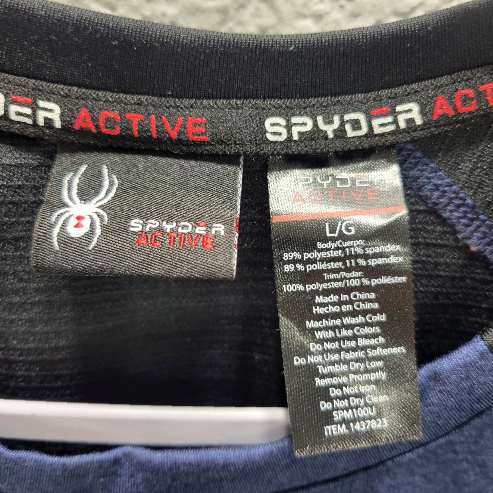 Spyder Spyder Sweatshirt Pullover Mens Blue Black Logo L Sweatshirt Mens Large Black Blue Pullover Logo Size US L / EU 52-54 / 3 - 8 Thumbnail