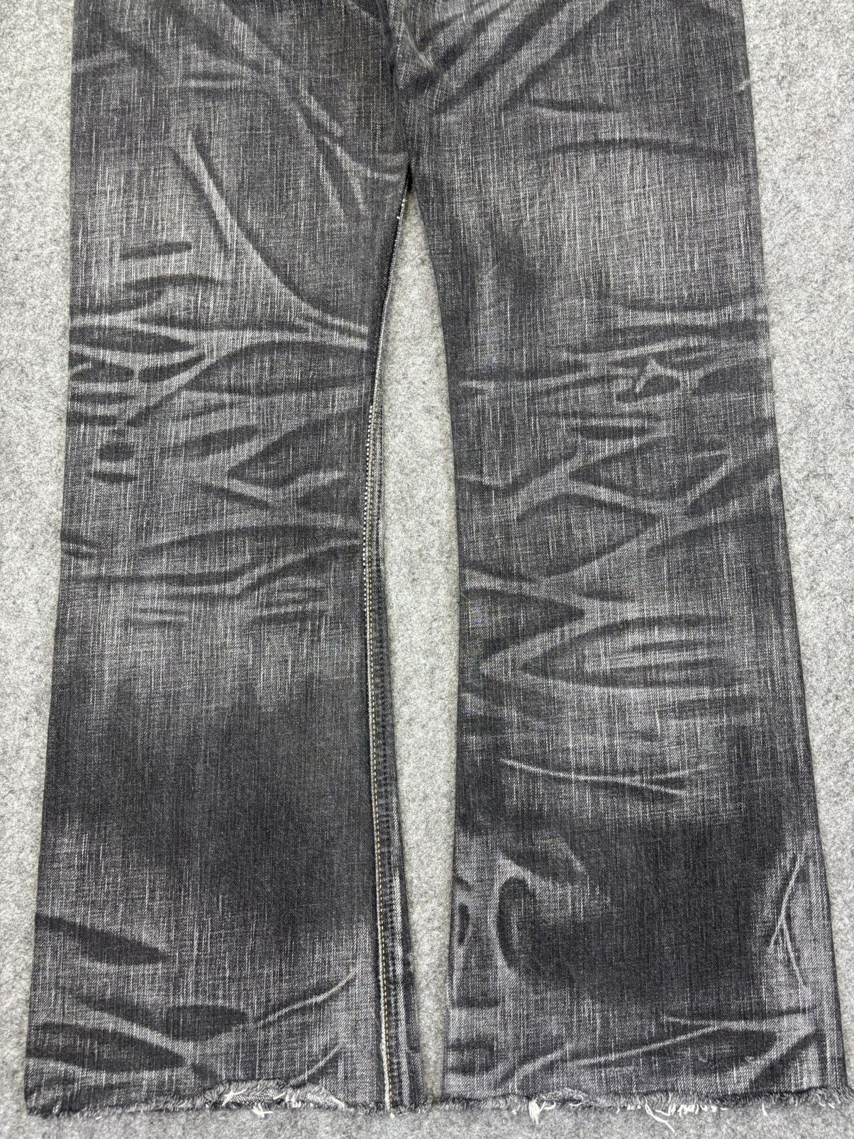 Edwin 💥Flare💥Archival Edwin 503 Chaos Fades Black Denim K15 Size US 31 - 10 Thumbnail