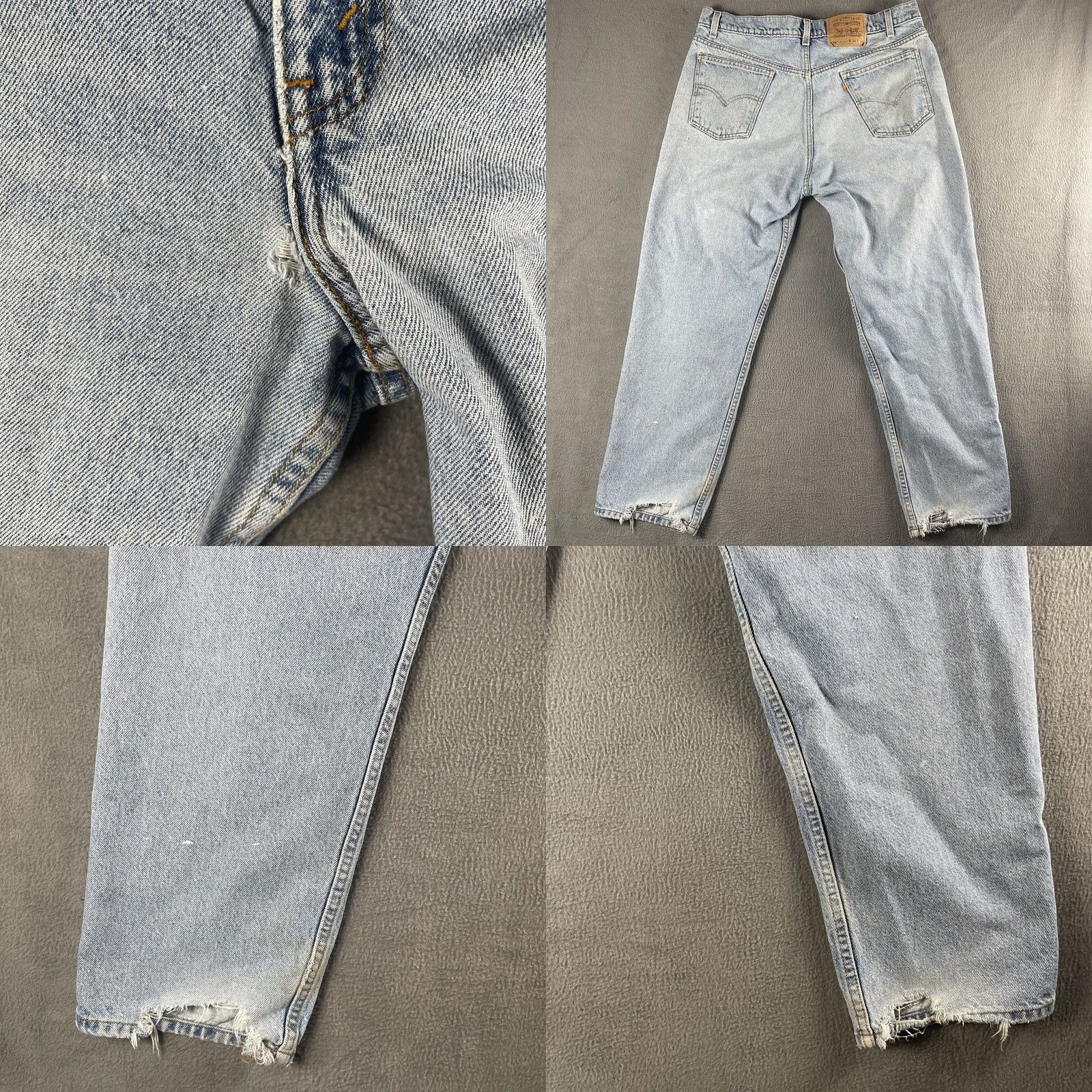 Levi's Levi's 550 Jeans Mens 38x30 Light Wash Distressed Jeans 550 Relaxed Regular 90s Grunge USA Boys? Size US 38 / EU 54 - 8 Thumbnail