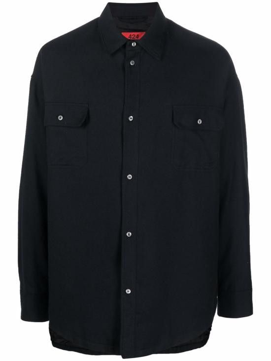 424 424 Men Long Tops 31424E06F 21650899 Black Size US L / EU 52-54 / 3 - 1 Thumbnail