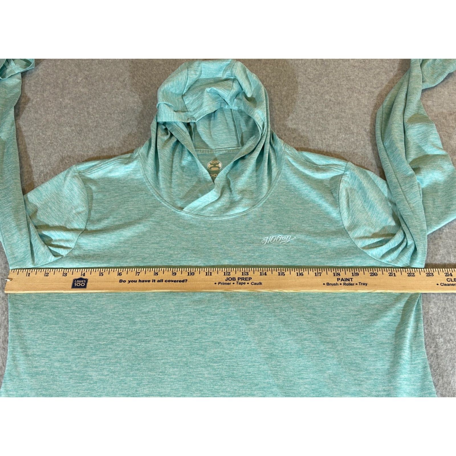 Vintage Hooey Shirt Mens XL Green Hooded Long Sleeve Performance Lightweight Pullover Crew Neck Raglan Sleeve T-Shirt Size US XL / EU 56 / 4 - 3 Thumbnail