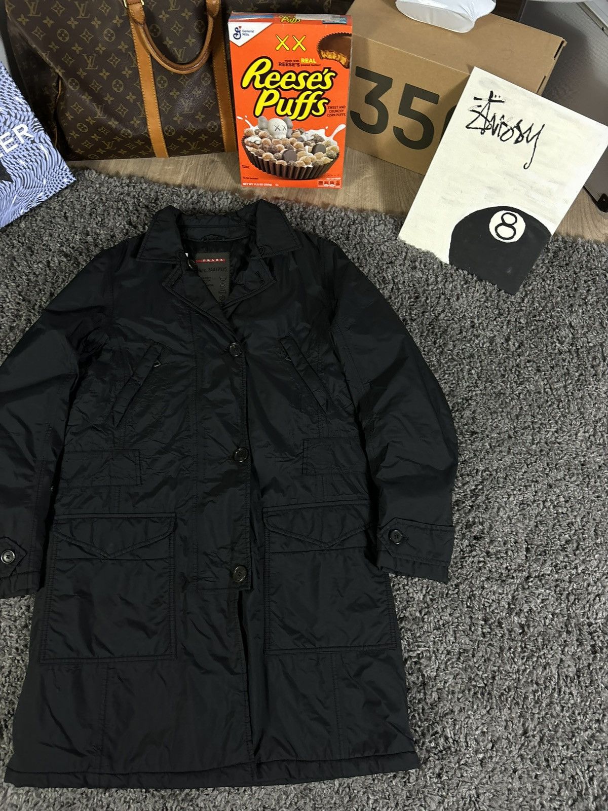 Prada × Vintage Prada Nylon Waterproof Windbreaker Jacket Coat 00s Size M / US 6-8 / IT 42-44 - 3 Thumbnail