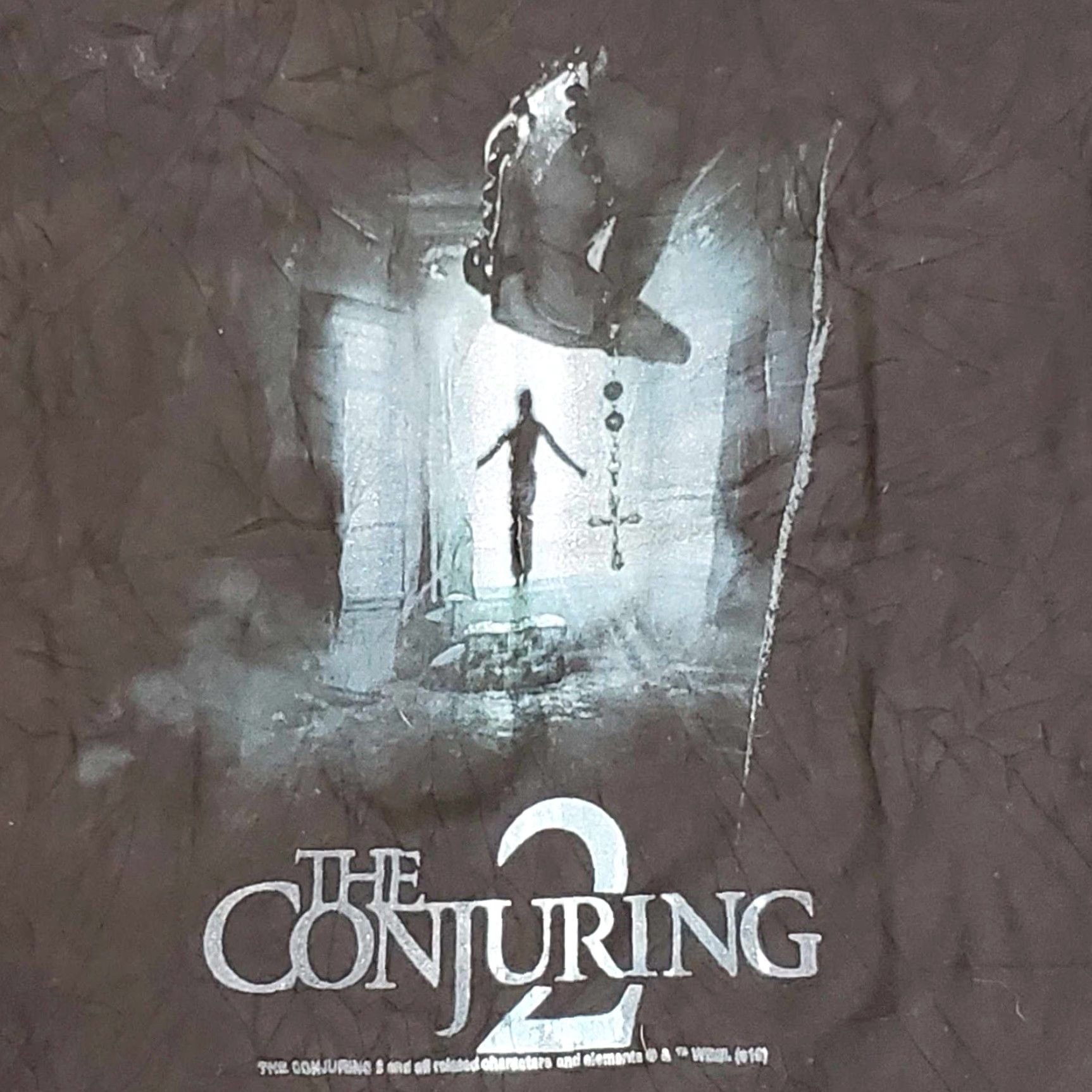 Next Level Movie Promo T Shirt The Conjuring 2 RARE Adult Medium M Black Unisex Adults Short Sleeve Halloween Horror Movie T-Shirt Size US M / EU 48-50 / 2 - 2 Thumbnail