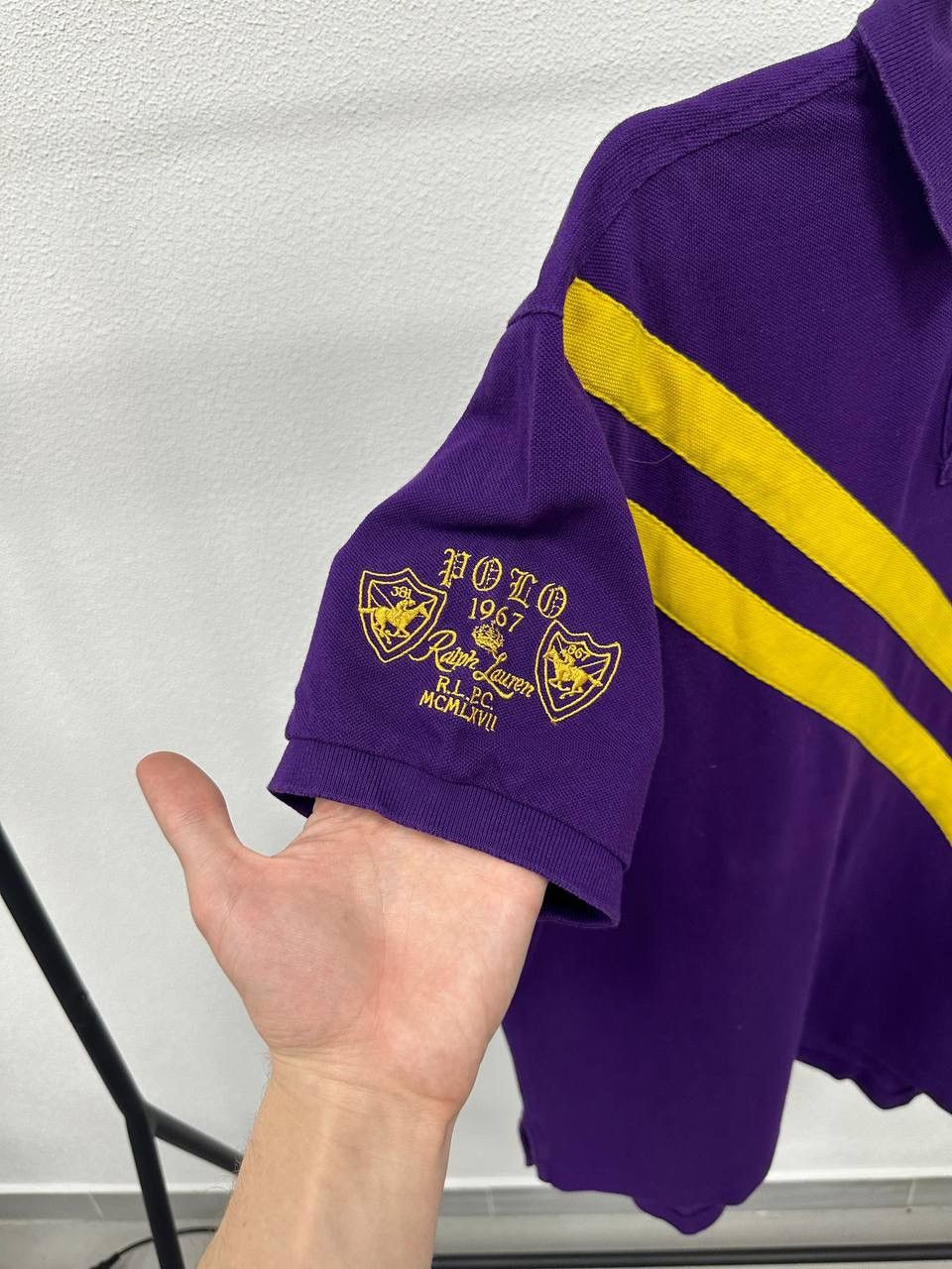 Polo Ralph Lauren × Ralph Lauren × Vintage Polo Raplh Lauren vintage Purple #3 Polo Shirt Size US L / EU 52-54 / 3 - 2 Thumbnail