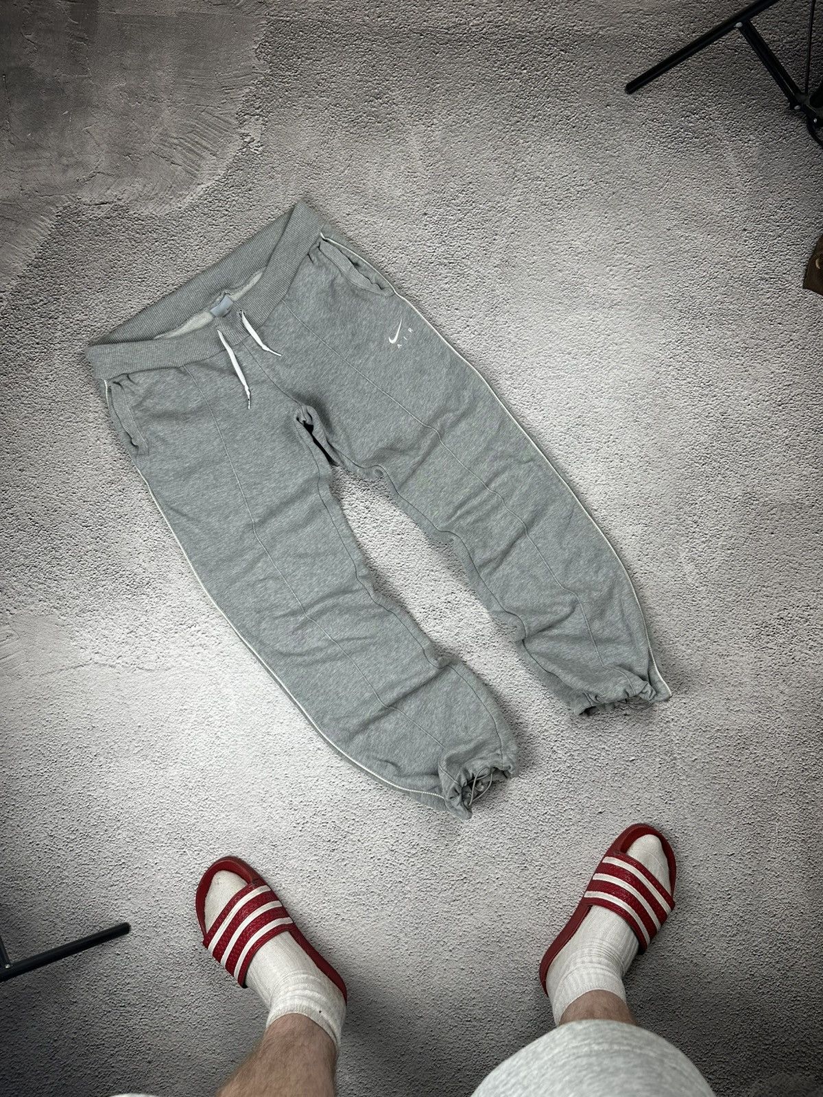 Vintage Nike Track Pants Y2K Baggy Drill Style Sweat Logo