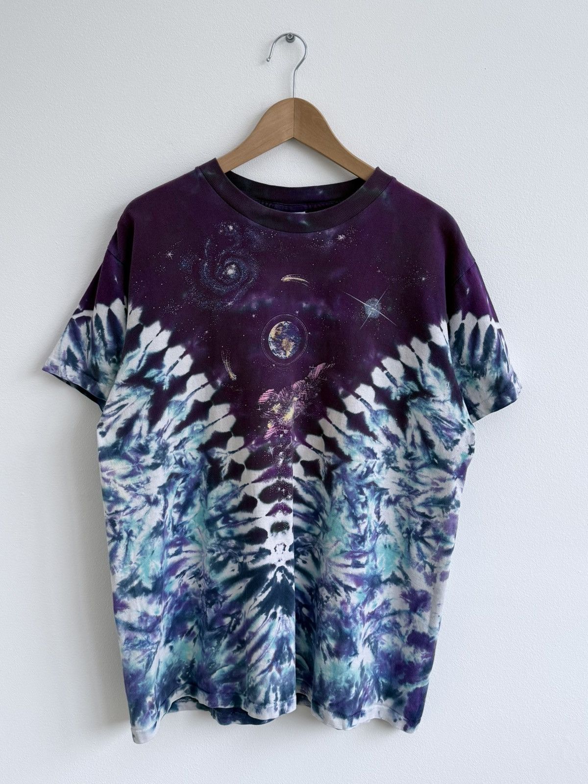 Liquid Blue Vintage 90s Liquid Blue Space Solar System T-Shirt Size US XL / EU 56 / 4 - 5 Thumbnail