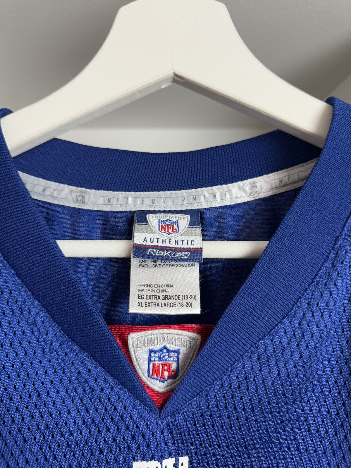 NFL × Reebok New York Giant Reebok manning nfl jersey t-shirt XL fit S Size US S / EU 44-46 / 1 - 6 Thumbnail