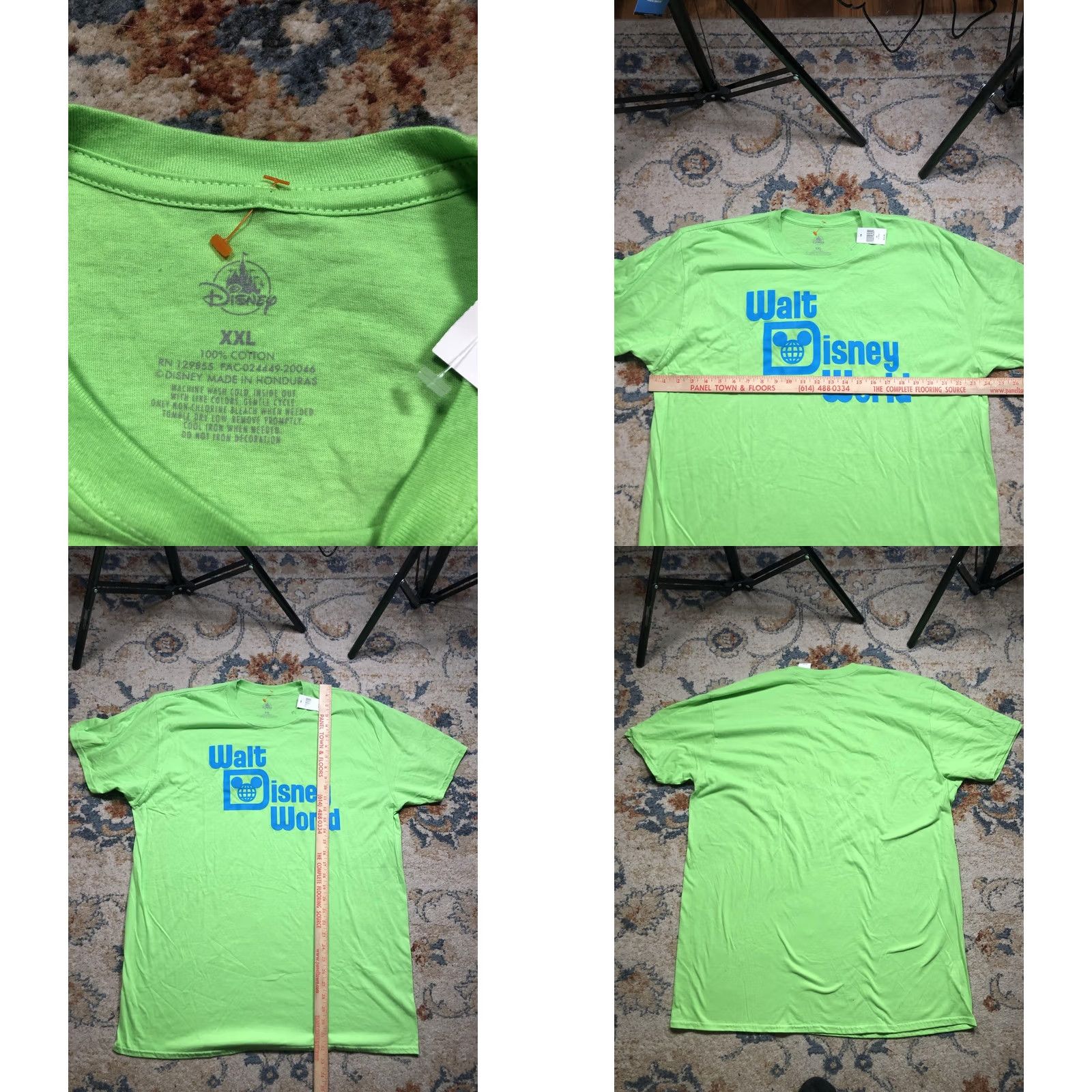 Disney VINTAGE Walt Disney World Shirt Mens 2XL Green Retro Logo Graphic Tee Disney Parks Size US XXL / EU 58 / 5 - 8 Thumbnail