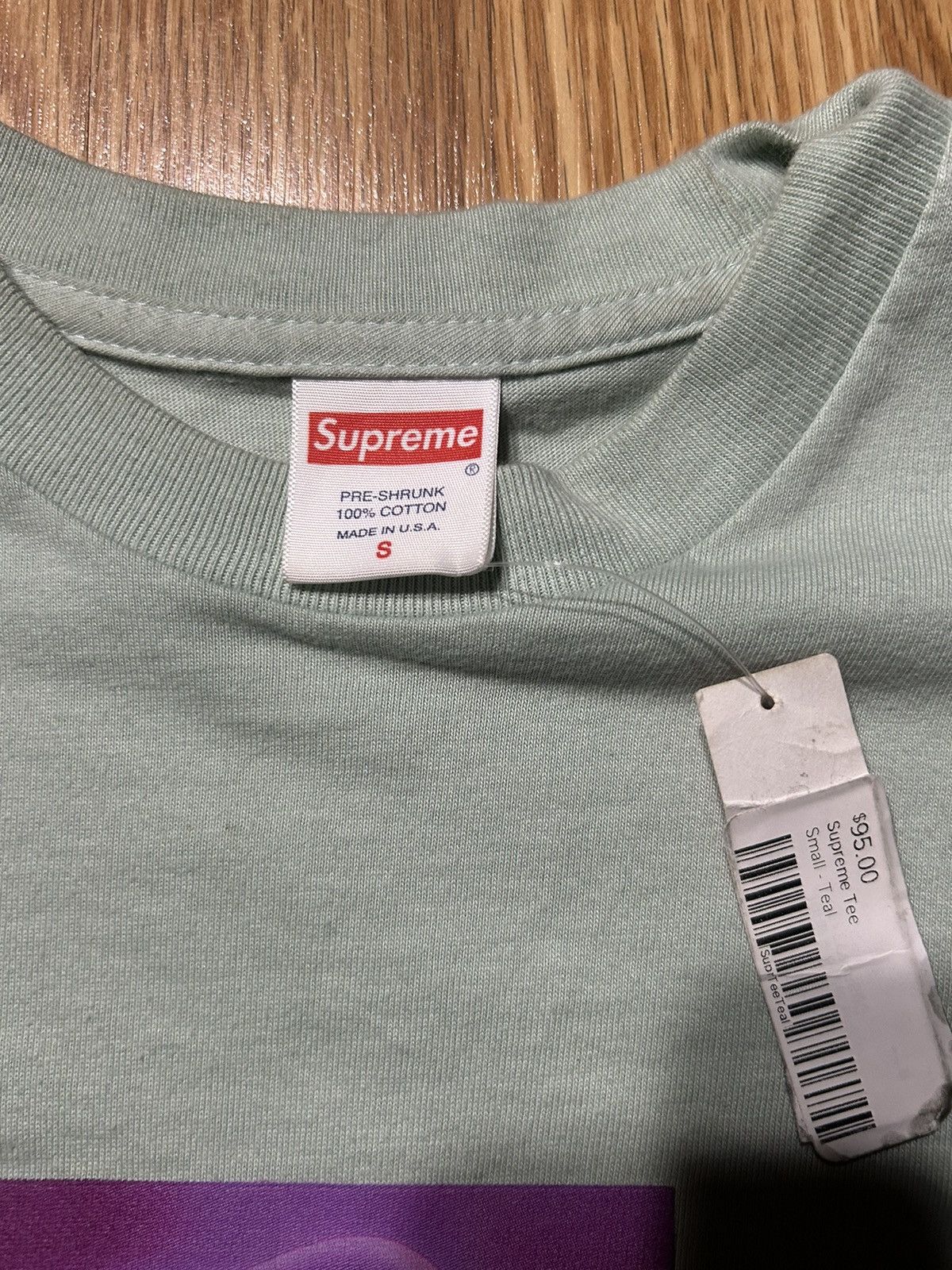 Supreme Supreme Pale Aqua Ear Tee (SS21) Size US S / EU 44-46 / 1 - 3 Thumbnail