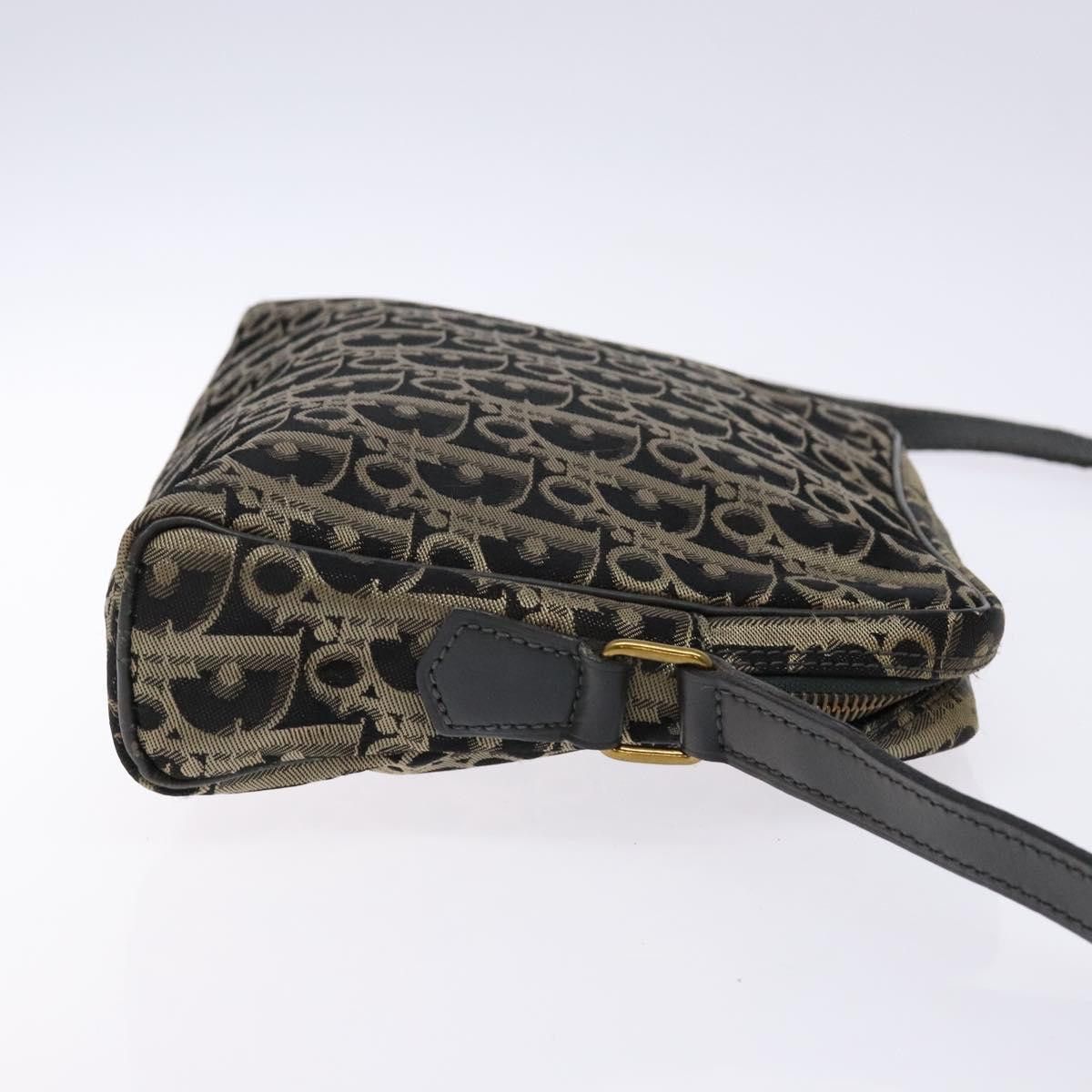 Dior DIOR Trotter Canvas Shoulder Bag Black Gold Size ONE SIZE - 4 Thumbnail