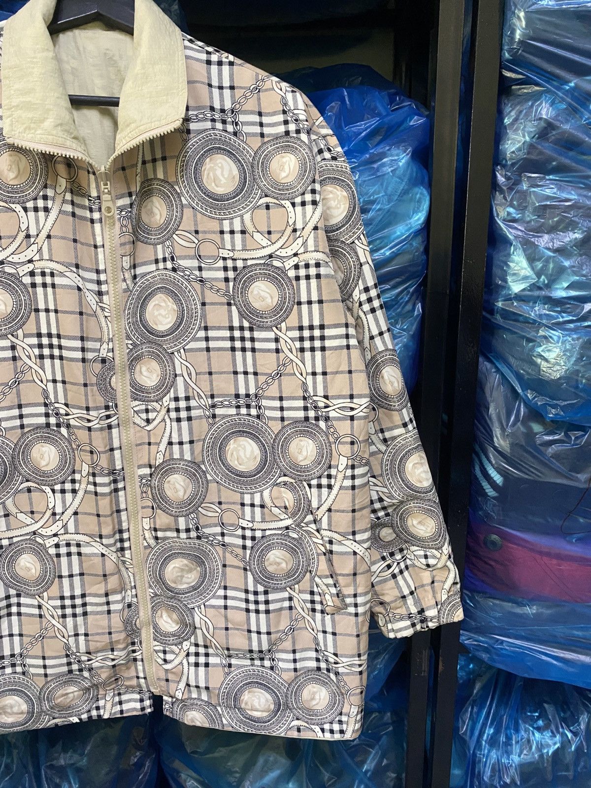 Japanese Brand VINTAGE ORECHI EXCLUSIVE DESIGN REVERSIBLE JACKET Size US M / EU 48-50 / 2 - 4 Thumbnail