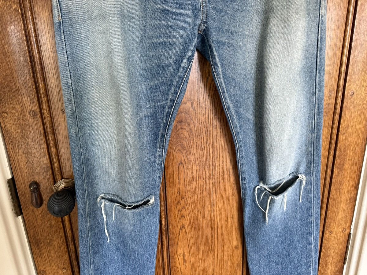 Saint Laurent Paris SS16 Saint Laurent D10 knee rip jeans Hedi 32 grail slim Size US 33 - 17 Thumbnail