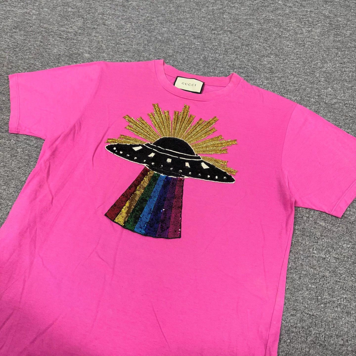 Gucci Gucci UFO Sequin SS Tee Size S 99 New Size S / US 4 / IT 40 - 3 Thumbnail
