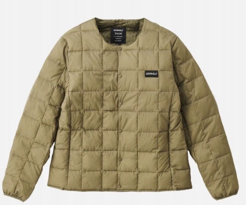 Gramicci × Japanese Brand × TAION Gramicci x Taion Inner Down Jacket Beige Size US M / EU 48-50 / 2 - 1 Thumbnail