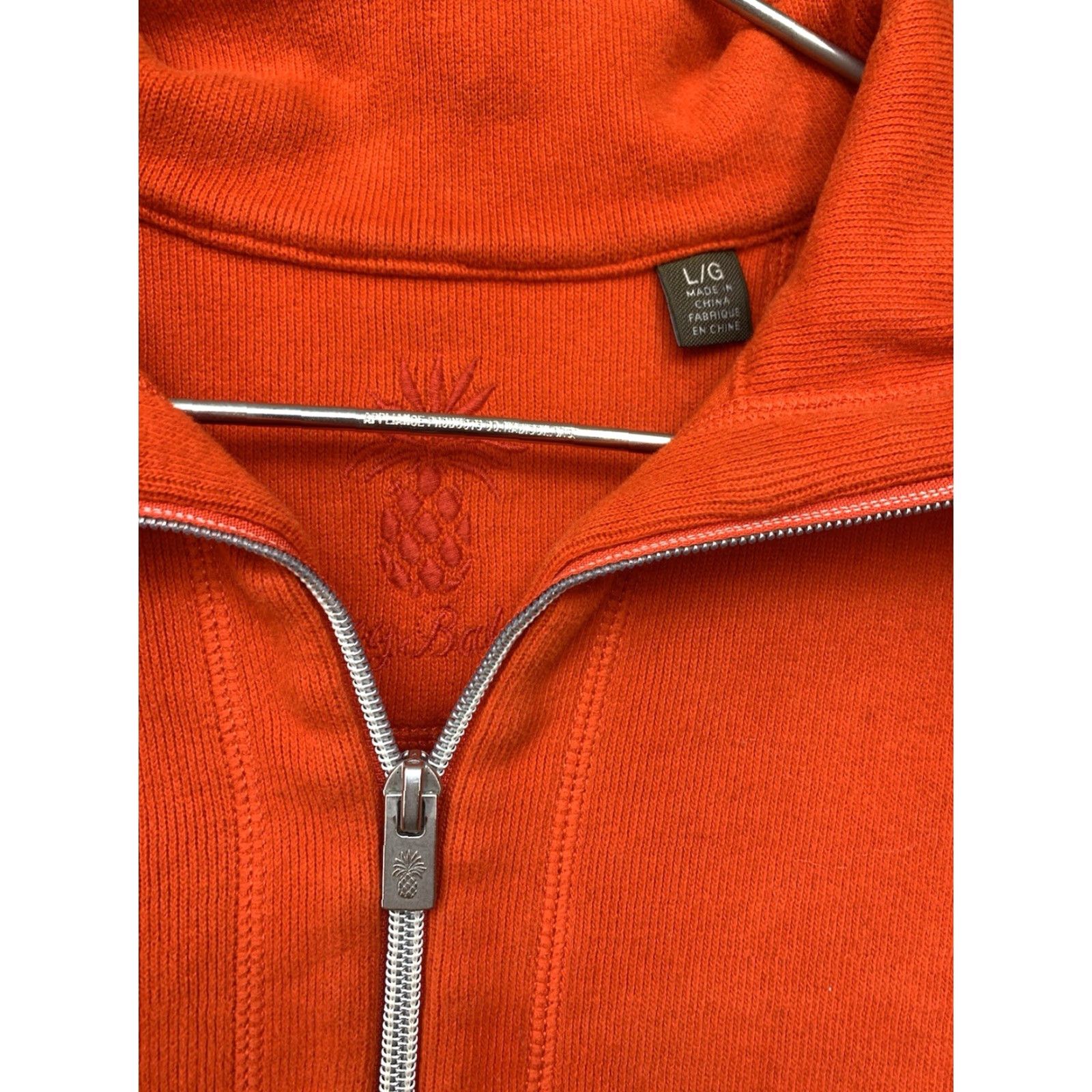 Tommy Bahama Tommy Bahama Sweatshirt Mens Large Orange 1/4 Zip Pullover Reversible Flipsider Size US L / EU 52-54 / 3 - 4 Thumbnail