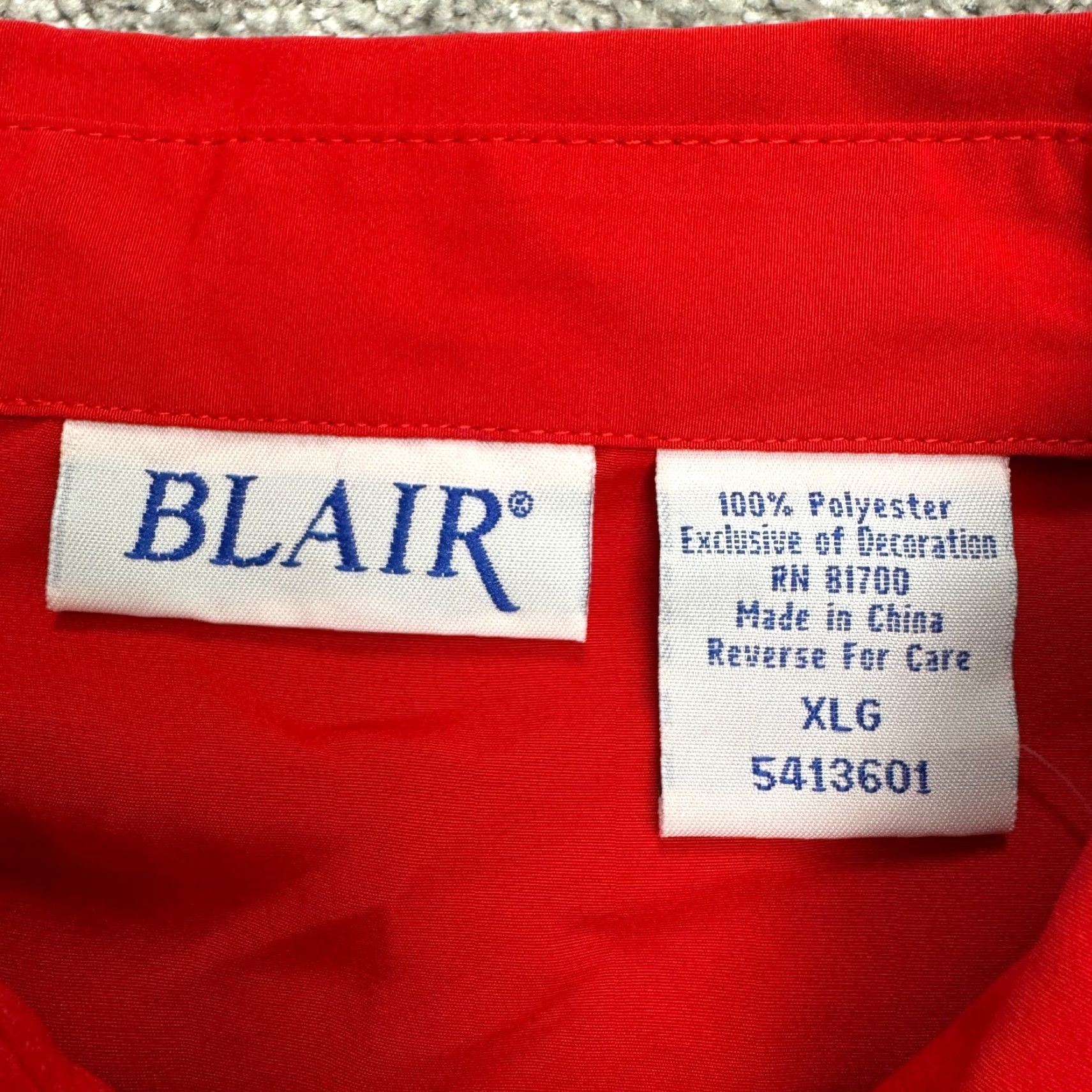 Blair VINTAGEPen Blair Christmas Holiday Shirt Button-Up Shirt Womens XL Red Santa Penguin NWOT Size XL / US 12-14 / IT 48-50 - 6 Thumbnail