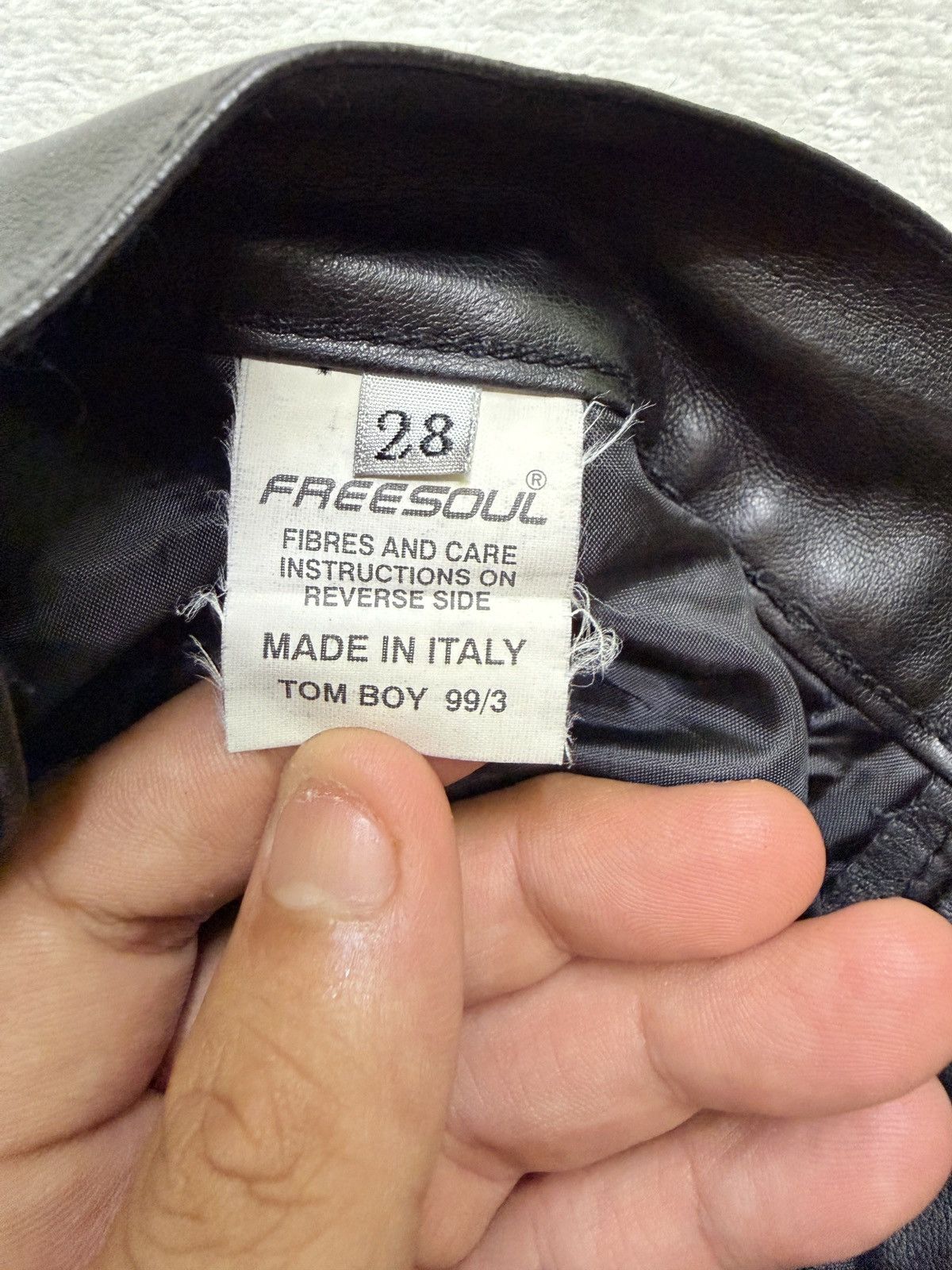 Vintage Freesoul Vintage PVC Pants Black Glossy Italian Designer Y2K Size US 26 / EU 42 - 15 Thumbnail