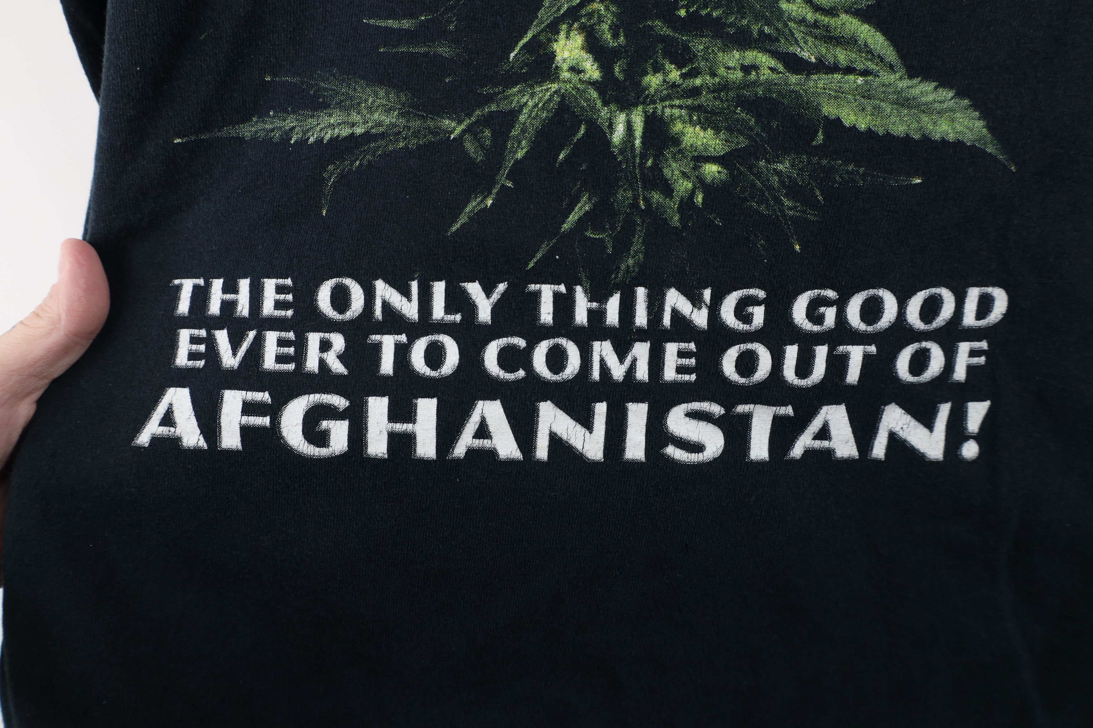 Vintage Vintage Streetwear Afghan Weed Marijuana Cannabis T-Shirt Size US M / EU 48-50 / 2 - 5 Thumbnail