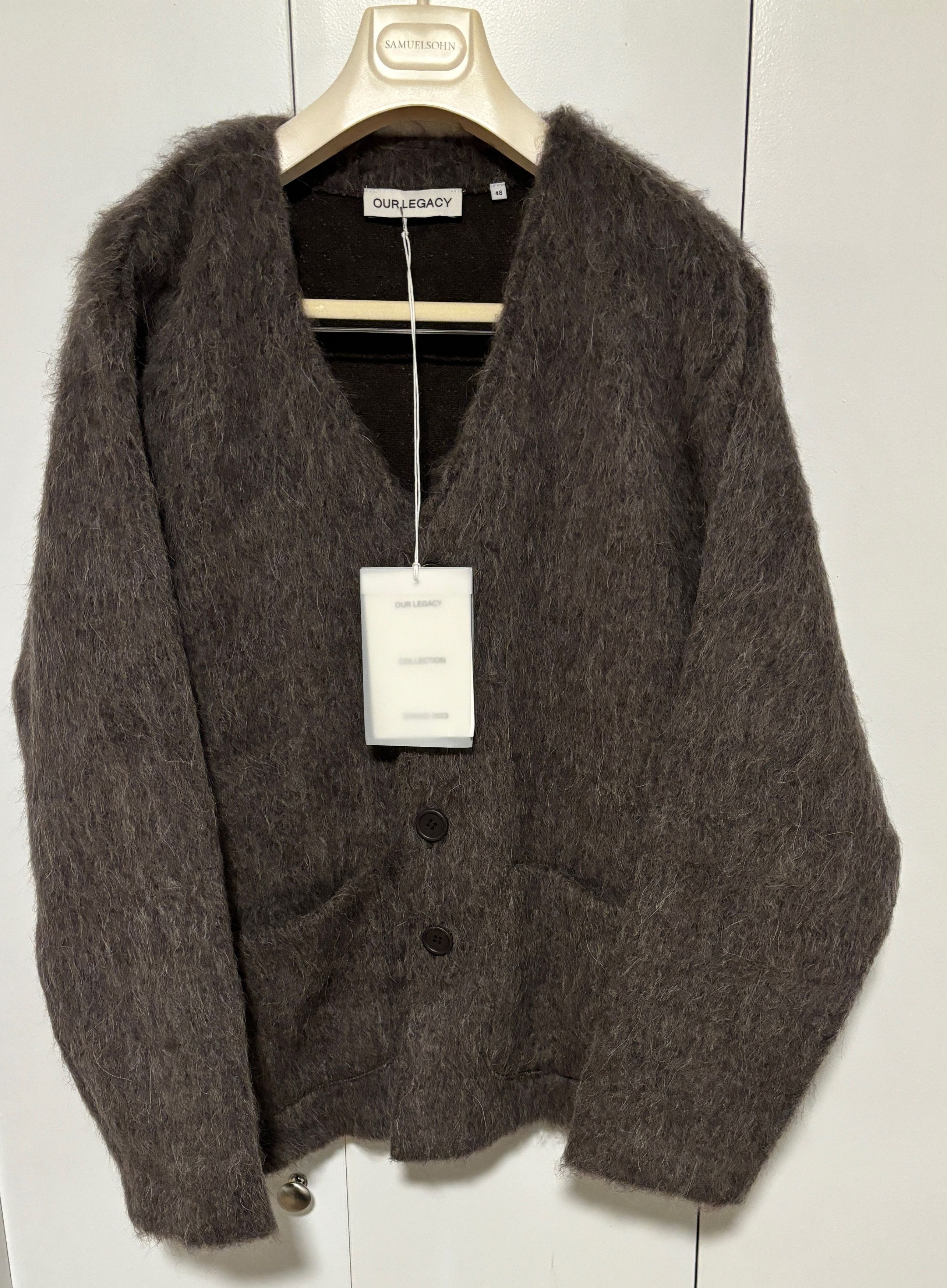 Our Legacy Our Legacy Mole Grey Mohair Cardigan 48 M-L | Grailed
