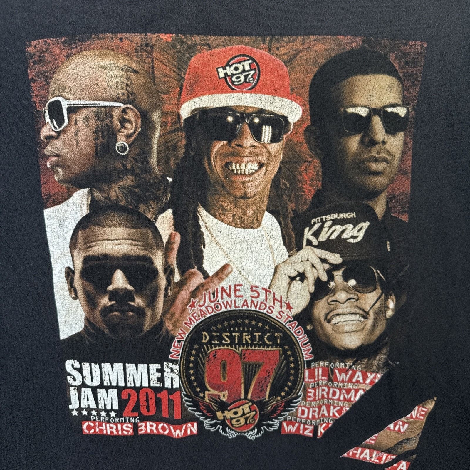 Rap Tees Vintage Rap Shirt XL Black 2001 Summer Jam Lil Wayne Kanye Size US XL / EU 56 / 4 - 2 Thumbnail