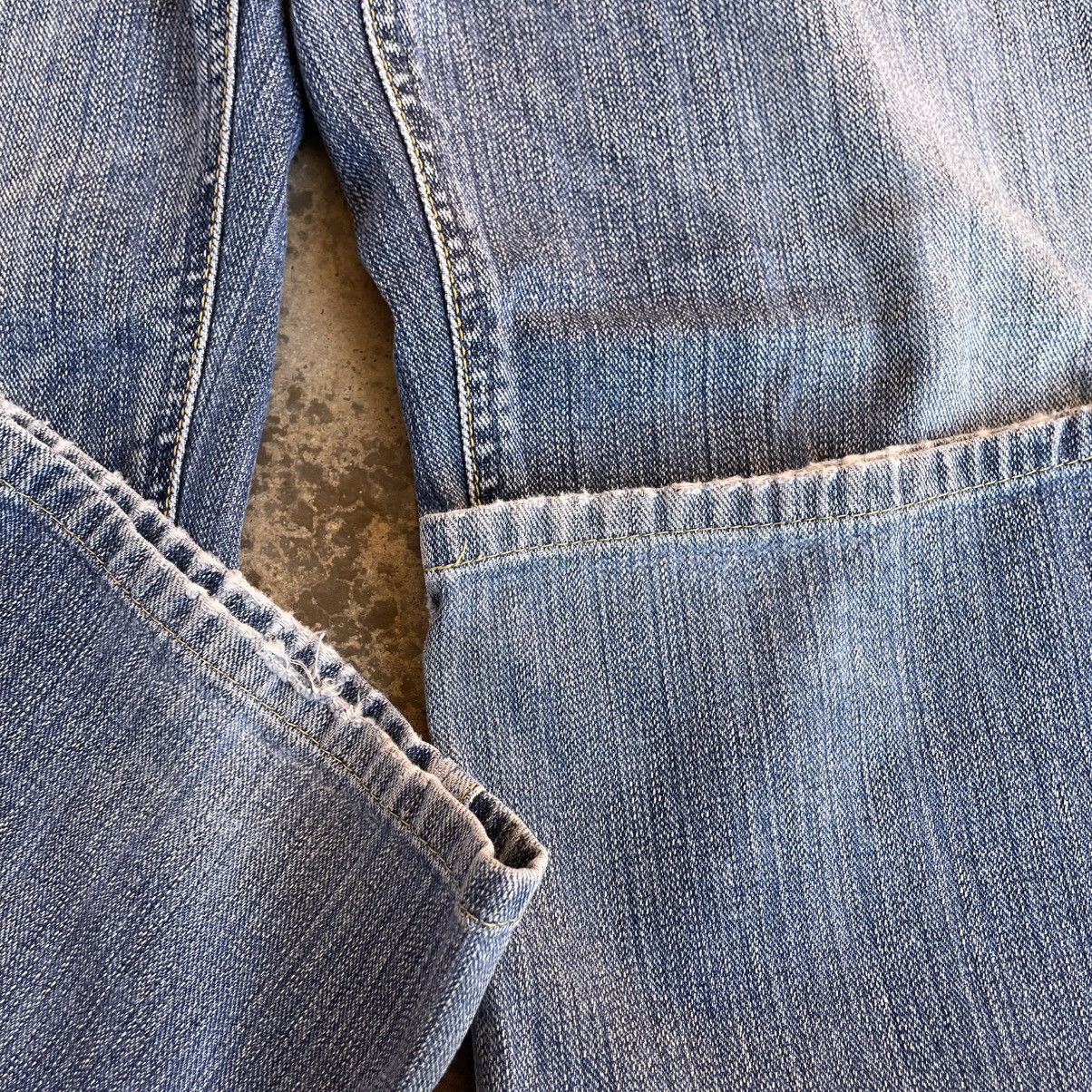 Lee 🔥Vintage Lee 6230 Stoned Washed Distress Denim Jeans Size US 33 - 7 Thumbnail