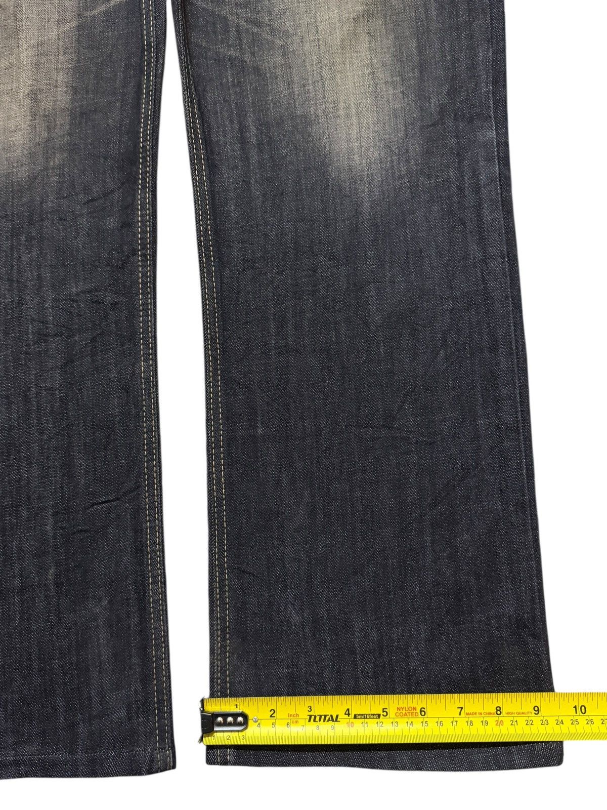 Edwin Vintage 90s Japan Edwin Blue Trip Faded Wash Wide Leg Baggy Size US 38 / EU 54 - 14 Thumbnail