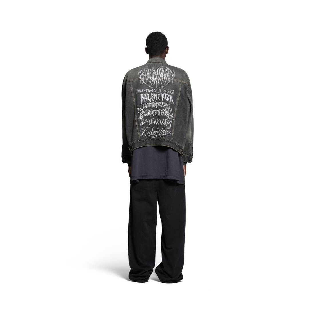 Balenciaga o1s1rm0725 DIY Metal Large Fit Jacket in Grey Size US XS / EU 42 / 0 - 4 Thumbnail