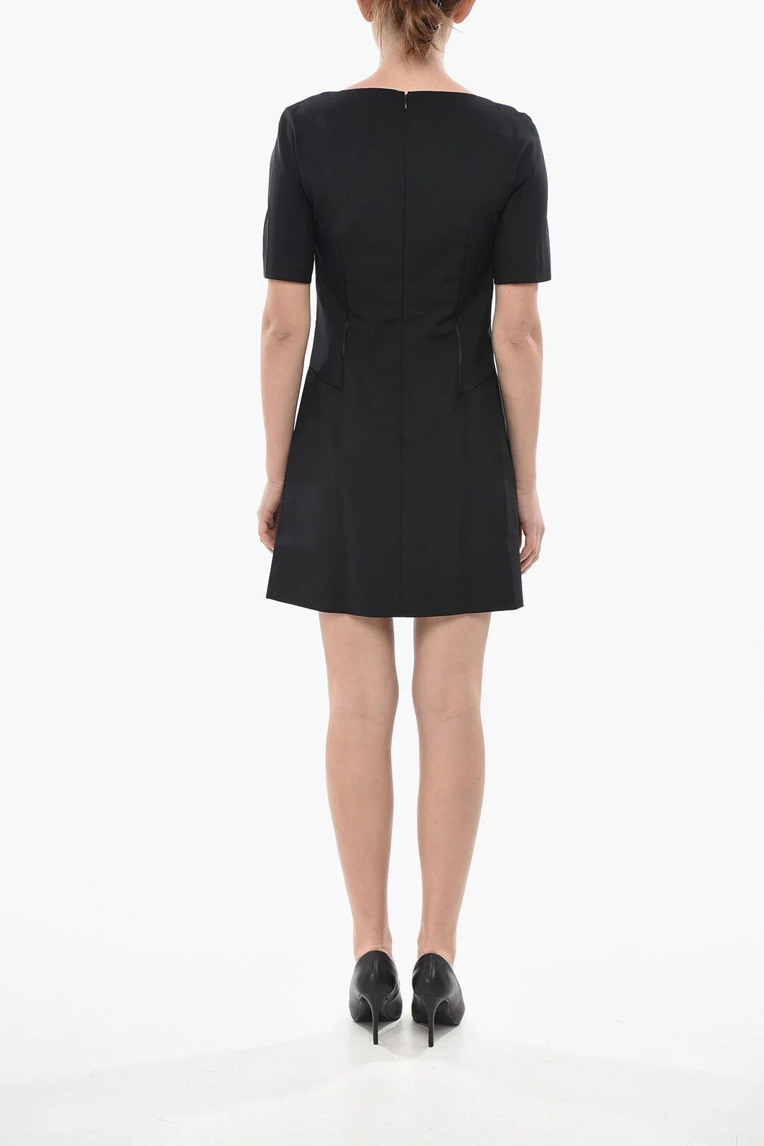 Givenchy og1mm0326 Short-Sleeve Sheath Dress in Black Size S / US 4 / IT 40 - 2 Thumbnail
