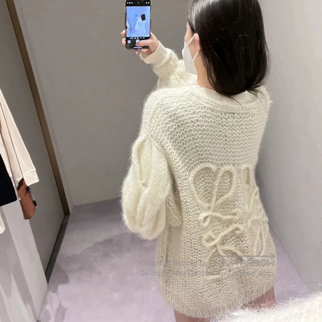 Loewe loewe logo knit cardigan in beige. Size US S / EU 44-46 / 1 - 6 Thumbnail