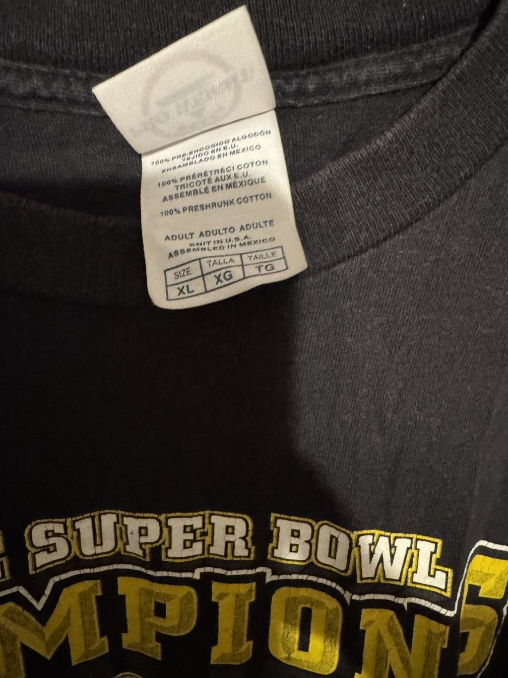 The Unbranded Brand Pittsburgh Steelers Super Bowl XL Champions TShirt Men Sz XL Size US XL / EU 56 / 4 - 3 Thumbnail