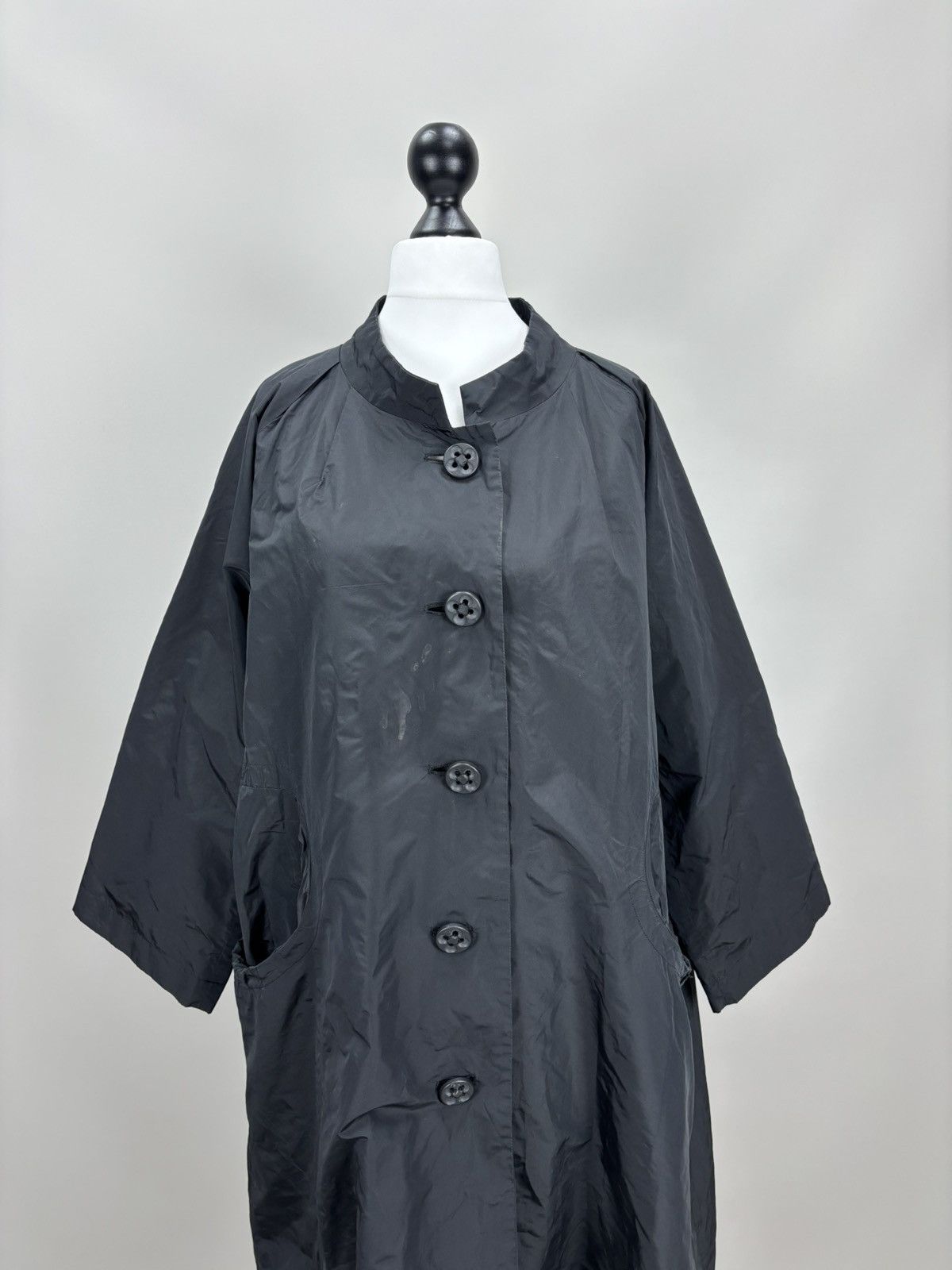 Issey Miyake Womens coat jacket Issey Miyake Size 3 Color Black Size M / US 6-8 / IT 42-44 - 2 Thumbnail