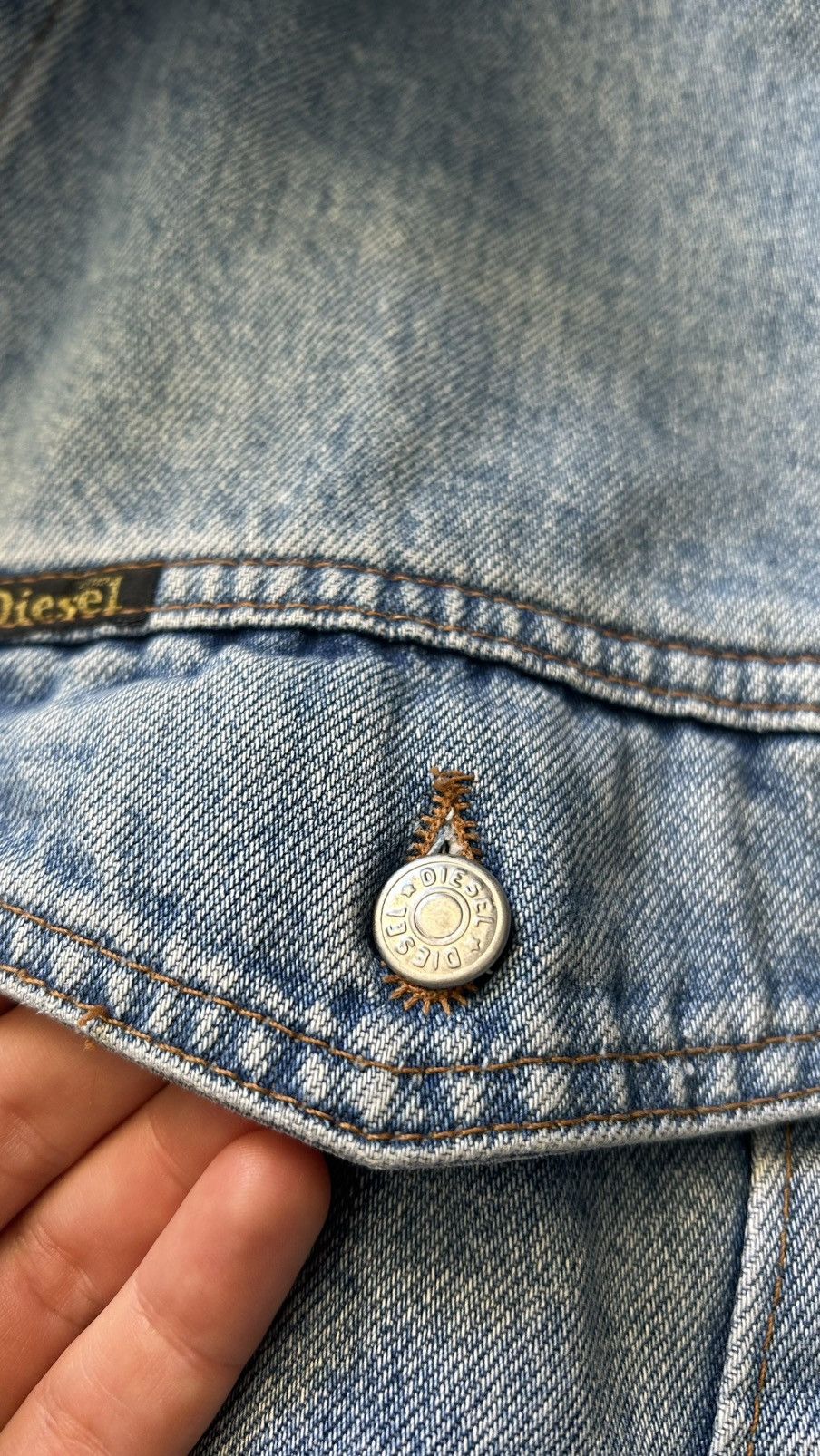 Diesel Vintage Diesel Denim Jacket – Star Series, Made in Italy Size US L / EU 52-54 / 3 - 2 Thumbnail