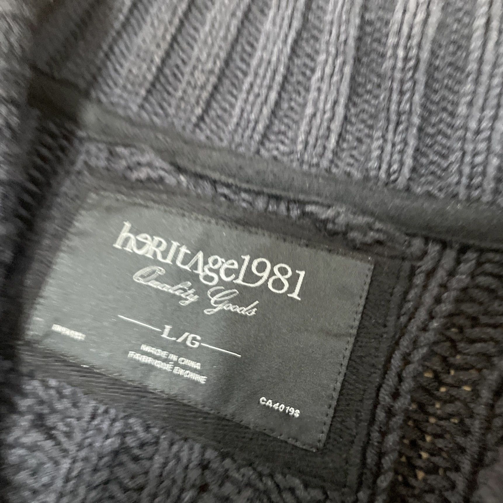 Vintage Heritage 1981 Toggle Cardigan Sweater Adult L Slim Dark Cable Knit Shawl Collar Size L / US 10 / IT 46 - 5 Thumbnail